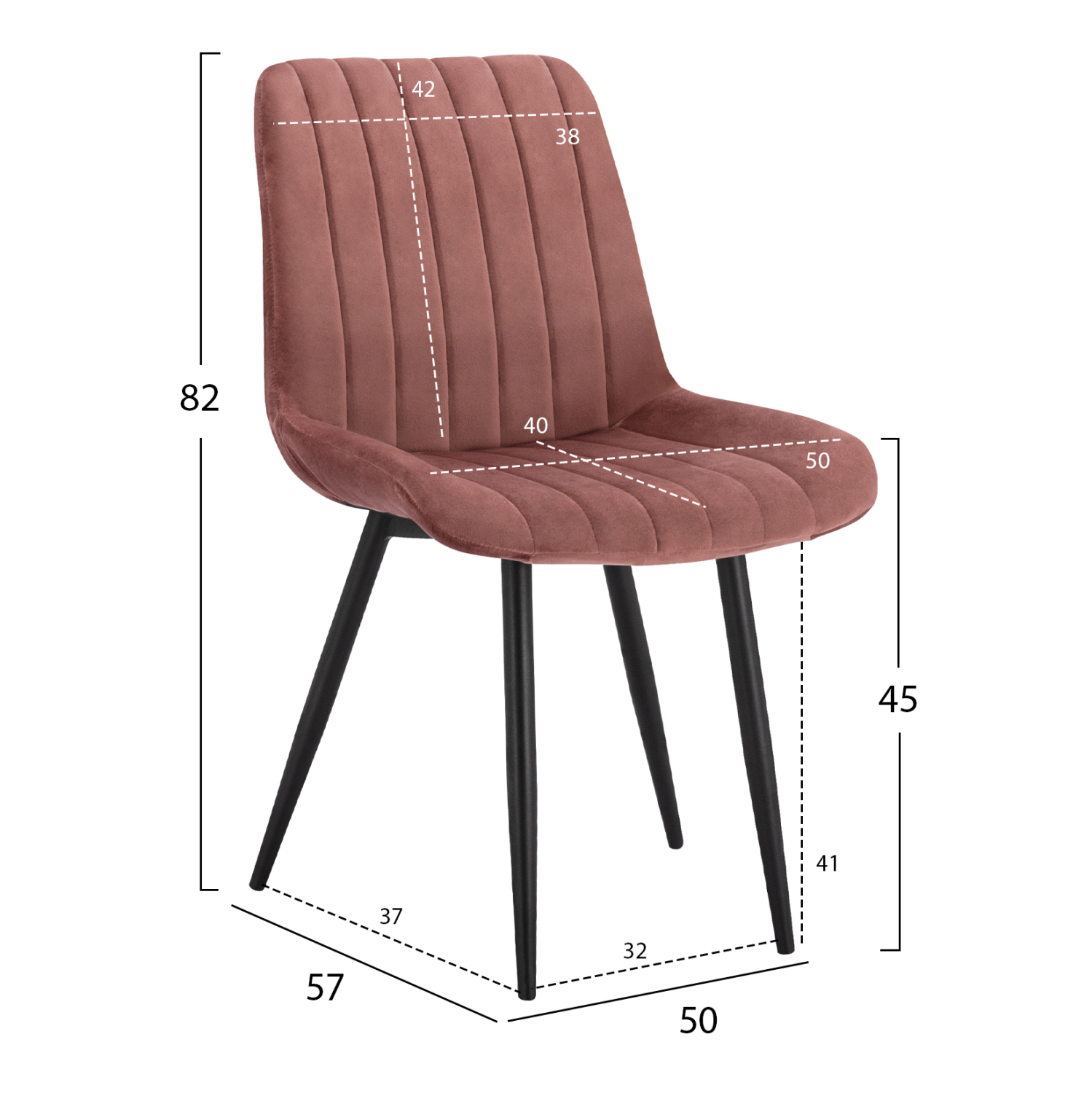 ΚΑΡΕΚΛΑ CHASE ΜΕ ΣΑΠΙΟ ΜΗΛΟ ΒΕΛΟΥΔΟ &amp; ΜΑΥΡΟ ΜΕΤΑΛΛΙΚΟ ΣΚΕΛΕΤΟ HM8725.02 50x57x82Υ εκ. 2
