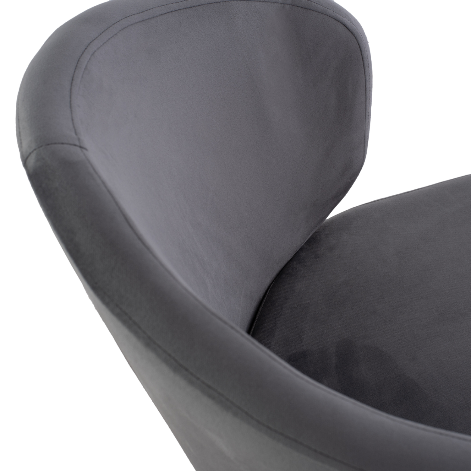 ΠΟΛΥΘΡΟΝΑΚΙ JIYA ΜΕ ΓΚΡΙ ΒΕΛΟΥΔΟ &amp; ΜΑΥΡΟ ΜΕΤΑΛΛΙΚΟ ΣΚΕΛΕΤΟ HM8728.01 60x60x85 εκ. 10