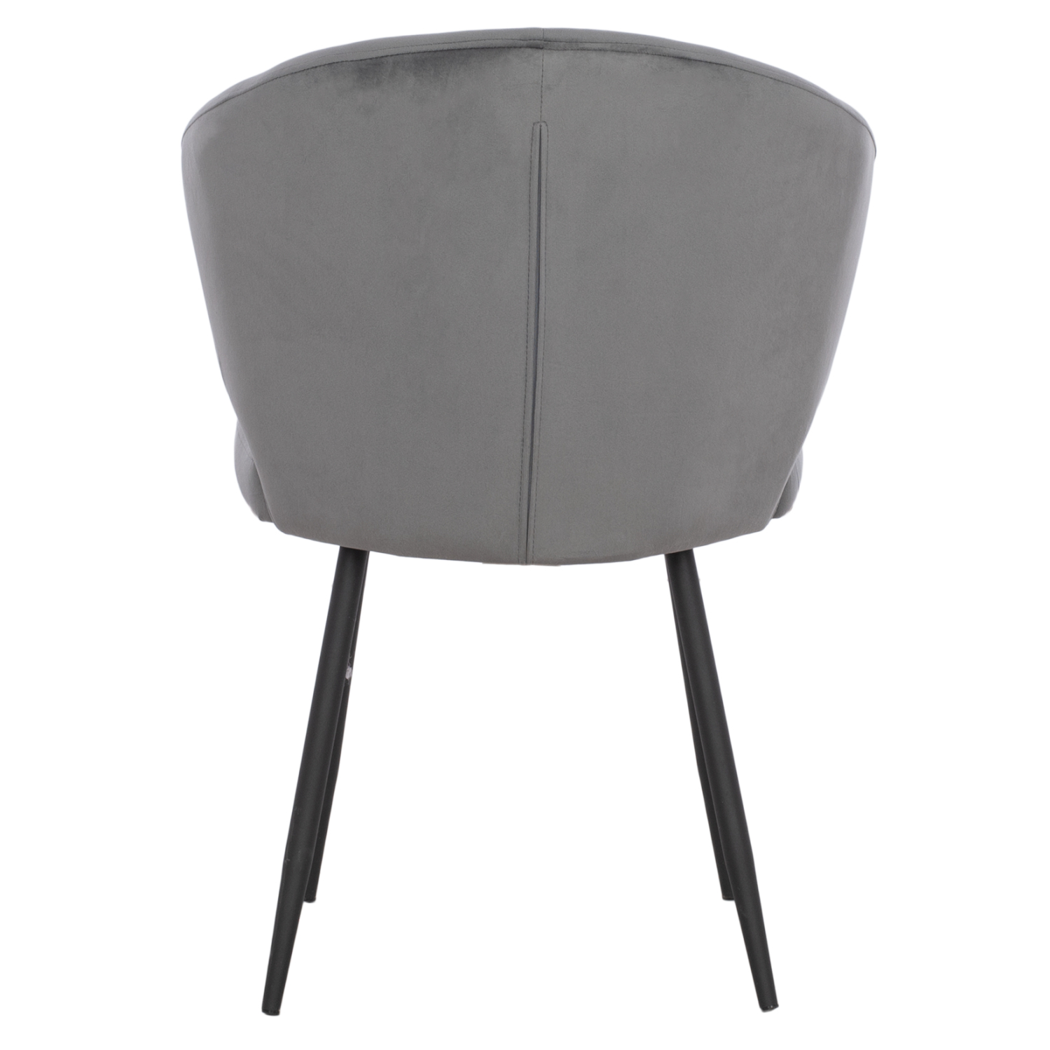 ΠΟΛΥΘΡΟΝΑΚΙ JIYA ΜΕ ΓΚΡΙ ΒΕΛΟΥΔΟ &amp; ΜΑΥΡΟ ΜΕΤΑΛΛΙΚΟ ΣΚΕΛΕΤΟ HM8728.01 60x60x85 εκ. 6