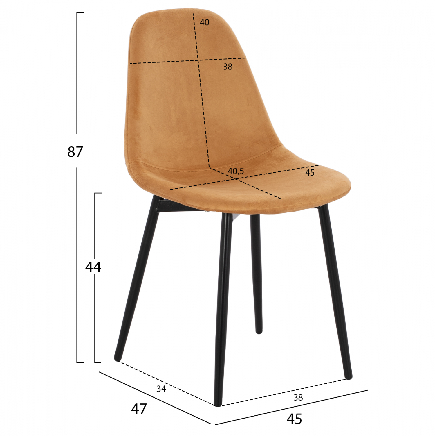 ΚΑΡΕΚΛΑ LEONARDO ΒΕΛΟΥΔΟ ΧΡΥΣΟ ΜΕ ΜΕΤΑΛΛΙΚΑ ΠΟΔΙΑ 45x47x87Υ εκ. HM00100.09 2