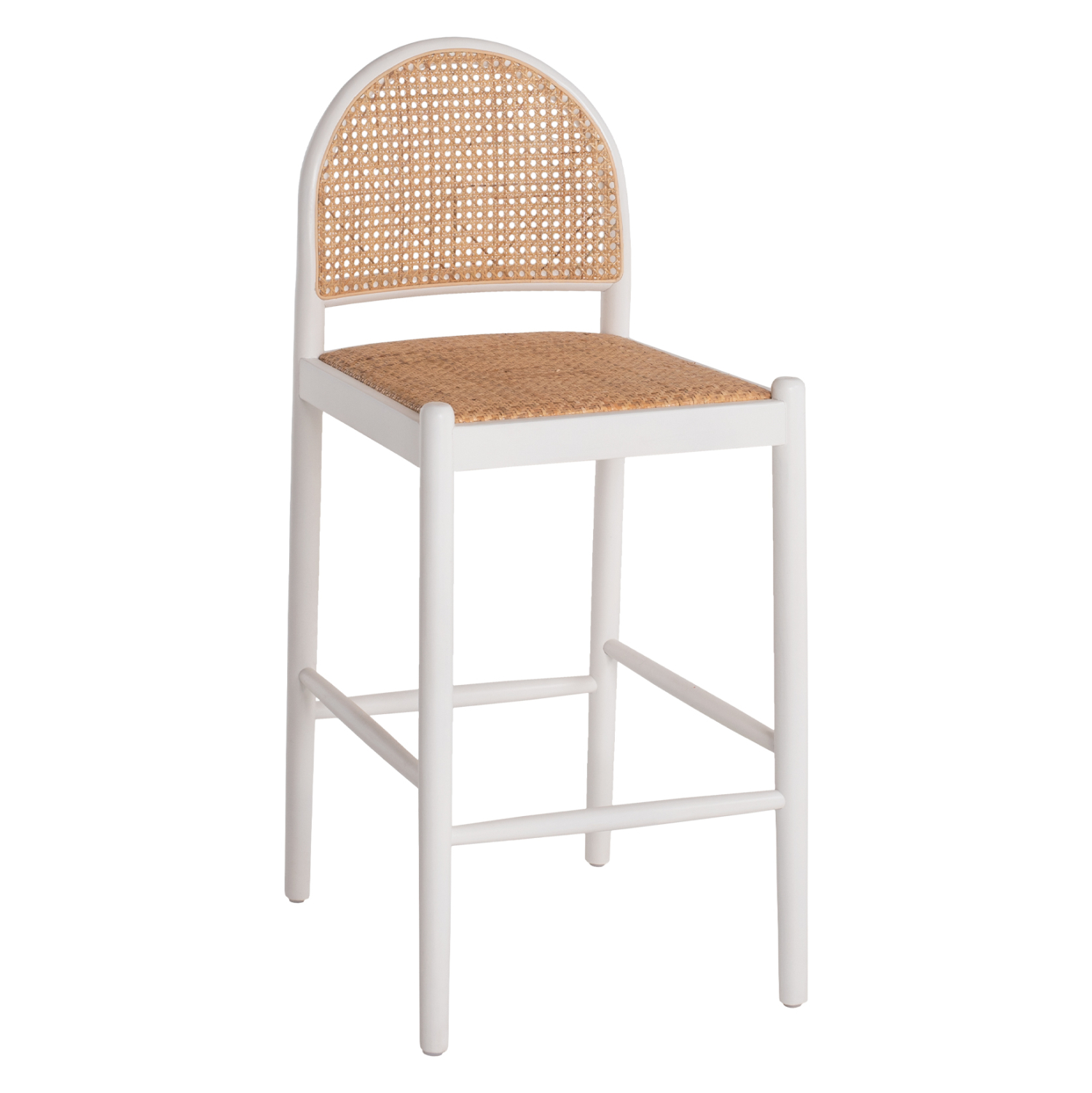 ΣΚΑΜΠΟ ΑΠΟ ΟΞΙΑ-RATTAN ΑΨΙΔΑ ΠΛΑΤΗ ΛΕΥΚΟ HM9408.03 47x46x100 εκ. 1