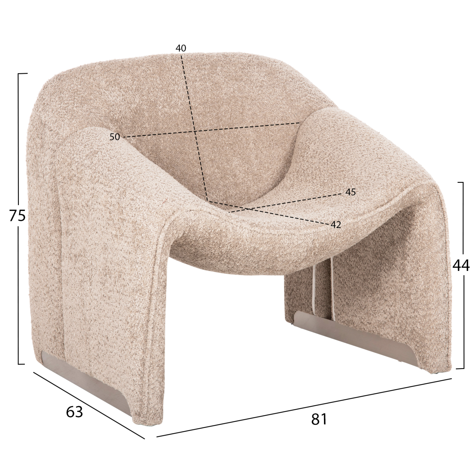 ΠΟΛΥΘΡΟΝΑ SPINER HM9599.08 ΜΠΕΖ ΜΠΟΥΚΛΕ ΥΦΑΣΜΑ 81x64x74Υεκ. 2