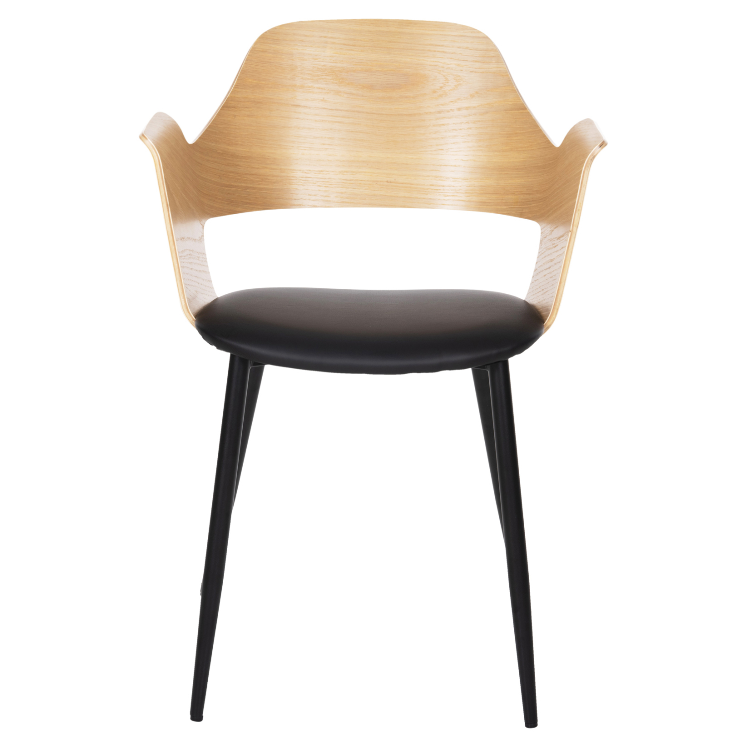 ΚΑΡΕΚΛΑ VELP HM9616.01 ΞΥΛΟ ΣΕ ΦΥΣΙΚΟ-ΜΑΥΡΟ PU-ΜΑΥΡΑ ΜΕΤΑΛ. ΠΟΔΙΑ 55,5x50x79Υεκ. 3