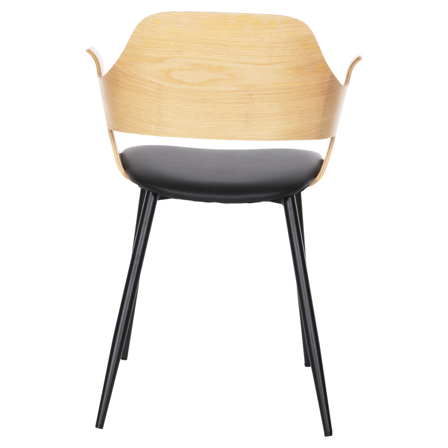 ΚΑΡΕΚΛΑ VELP HM9616.01 ΞΥΛΟ ΣΕ ΦΥΣΙΚΟ-ΜΑΥΡΟ PU-ΜΑΥΡΑ ΜΕΤΑΛ. ΠΟΔΙΑ 55,5x50x79Υεκ. 6