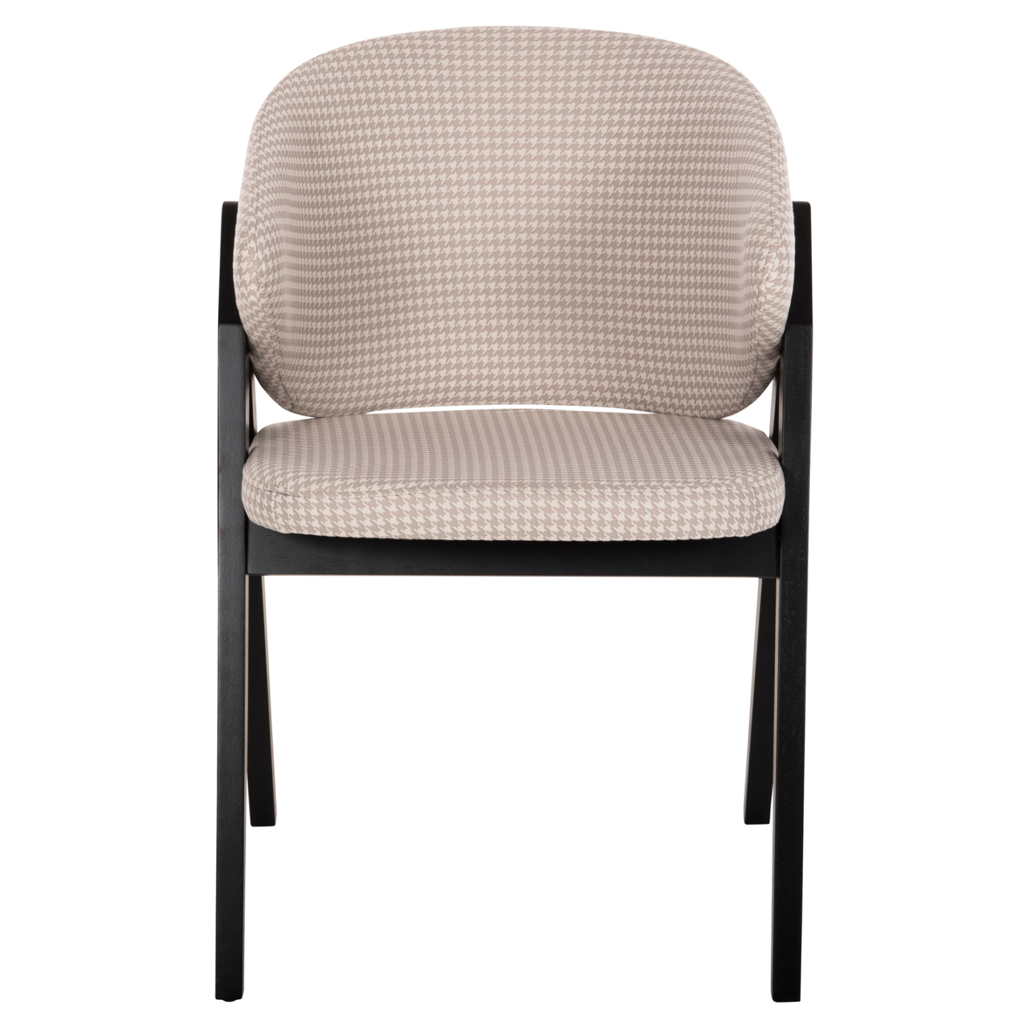 ΚΑΡΕΚΛΑ HANA HM9746.01 RUBBERWOOD ΣΕ ΜΑΥΡΟ ΧΡΩΜΑ-ΜΠΕΖ ΥΦΑΣΜΑ 55x60x84Yεκ. 3