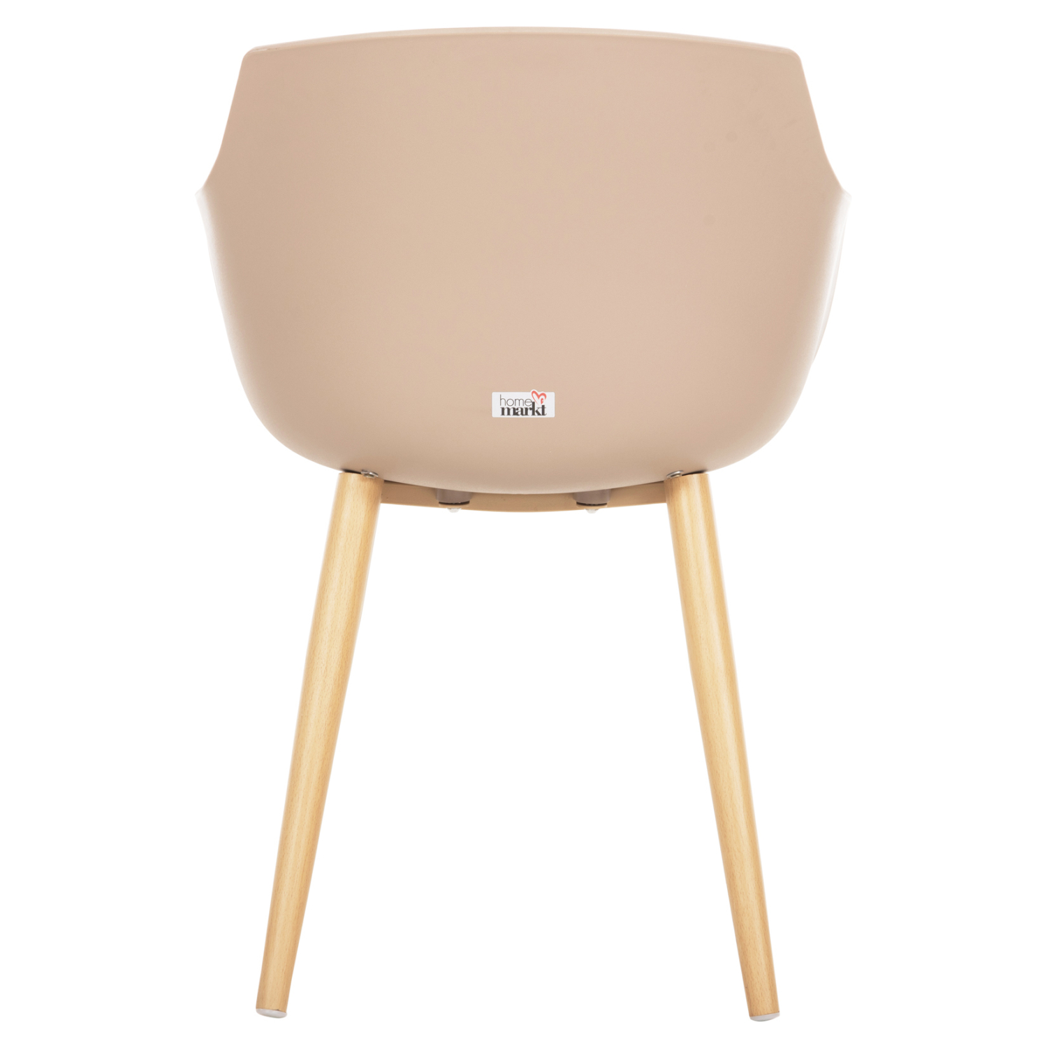 ΚΑΡΕΚΛΑ ΤΡΑΠΕΖΑΡΙΑΣ LUCIE HM8242.11 CAPUCCINO PP-ΜΕΤΑΛ. ΠΟΔΙΑ ΟΨΗ ΞΥΛΟΥ 56x55,5x80Υεκ 6