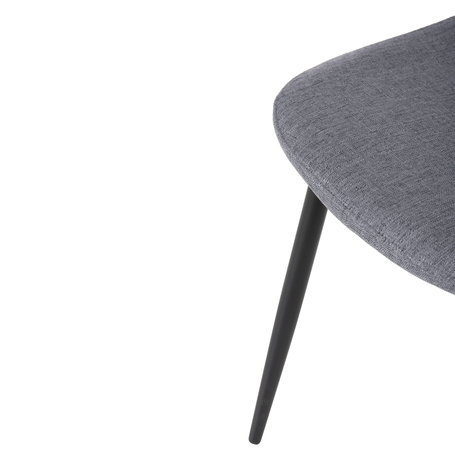 ΚΑΡΕΚΛΑ LEONARDO HM00100.26 ΥΦΑΣΜΑ ΓΚΡΙ &amp; ΜΑΥΡΑ ΜΕΤΑΛ. ΠΟΔΙΑ 42x49,5x89Υεκ. 9