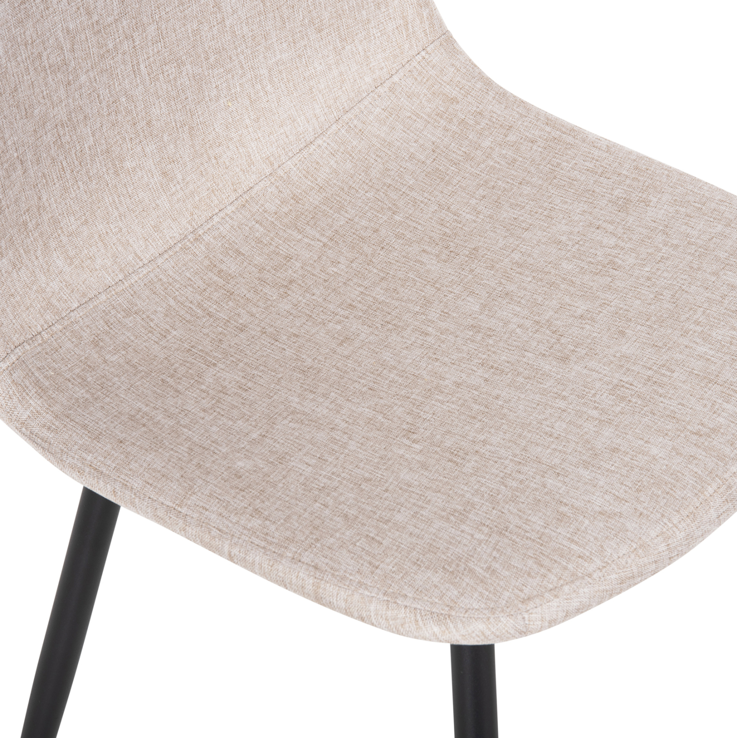 ΚΑΡΕΚΛΑ LEONARDO HM00100.27 ΥΦΑΣΜΑ ΜΠΕΖ &amp; ΜΑΥΡΑ ΜΕΤΑΛ. ΠΟΔΙΑ 42x49,5x89Υεκ. 7