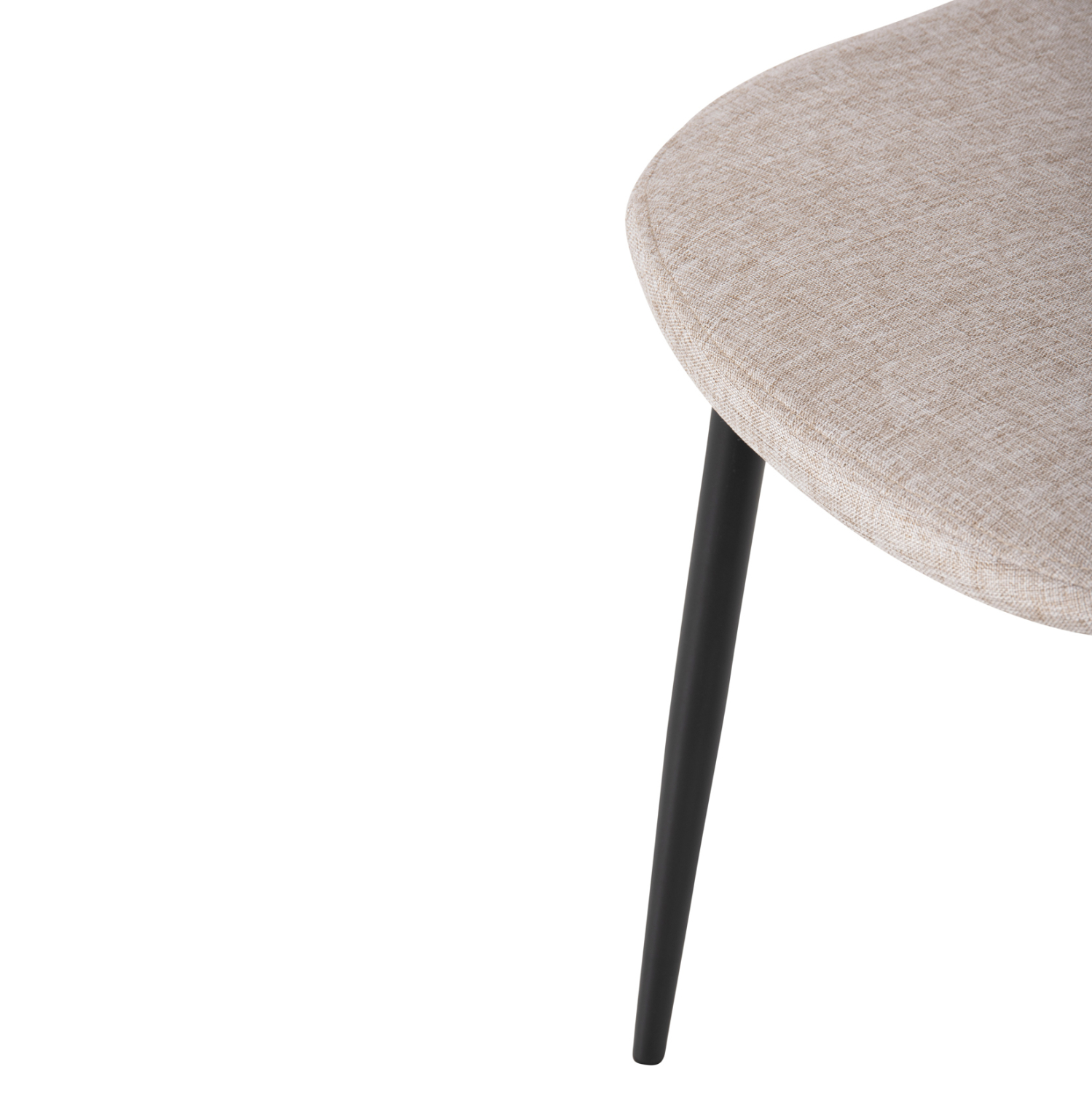 ΚΑΡΕΚΛΑ LEONARDO HM00100.27 ΥΦΑΣΜΑ ΜΠΕΖ &amp; ΜΑΥΡΑ ΜΕΤΑΛ. ΠΟΔΙΑ 42x49,5x89Υεκ. 9