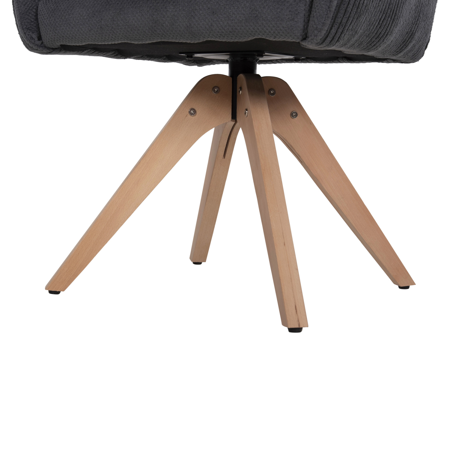 ΠΟΛΥΘΡΟΝΑ ΤΡΑΠΕΖΑΡΙΑΣ QUILL HM9843.03 ΓΚΡΙ ΥΦΑΣΜΑ-ΞΥΛΟ ΟΞΙΑΣ ΠΟΔΙΑ 61x57,5x91Υεκ. 9