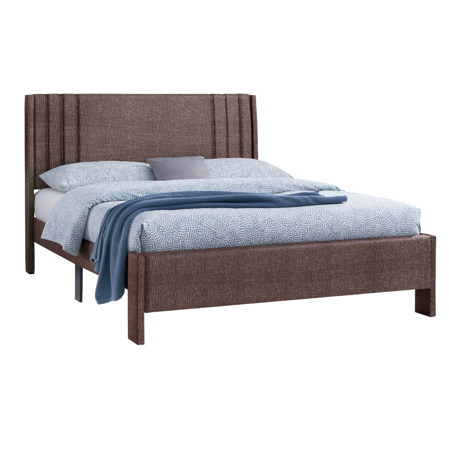 ΚΡΕΒΑΤΙ ΔΙΠΛΟ CREDENCE HM685.03 ΚΑΦΕ ΥΦΑΣΜΑ ΓΙΑ ΣΤΡΩΜΑ 160Χ200εκ. 1