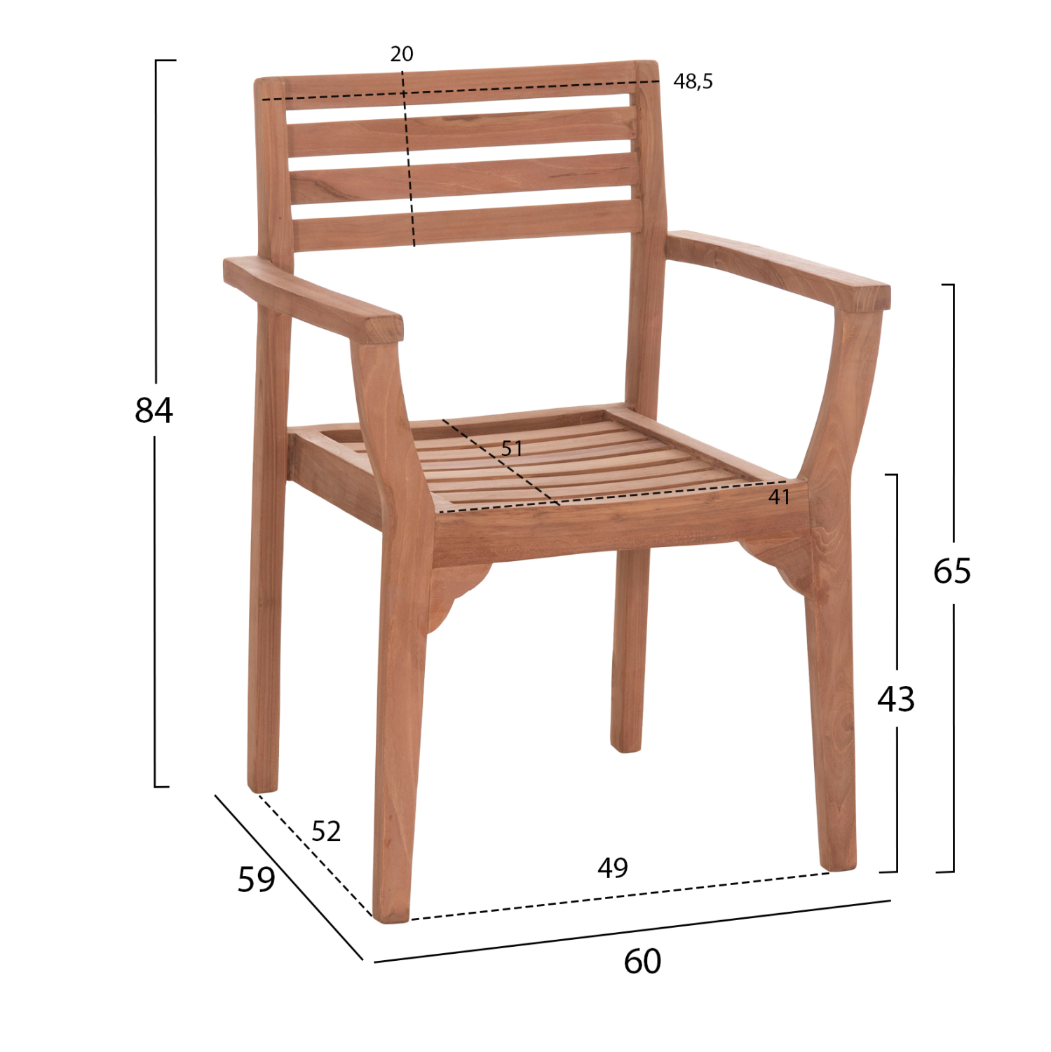 ΠΟΛΥΘΡΟΝΑ ΕΞΩΤ.ΧΩΡΟΥ ERMIONI HM18129 ΞΥΛΟ TEAK--ΦΥΣΙΚΟ ΧΡΩΜΑ 60x59x84Υεκ. 2