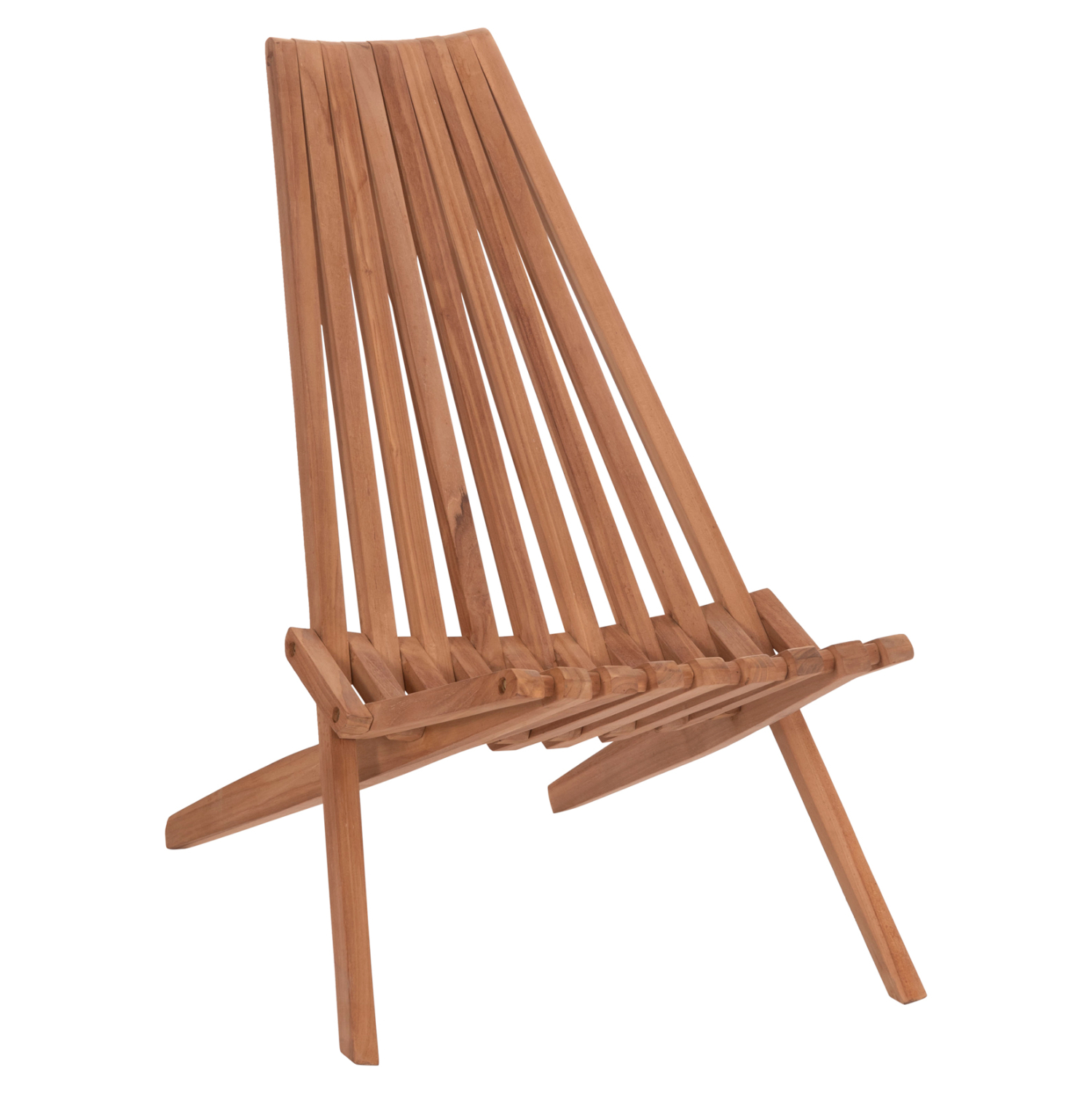 ΠΟΛΥΘΡΟΝΑ LOUNGE ΠΤΥΣΣΟΜΕΝΗ SHIGAO HM18112 ΞΥΛΟ TEAK--ΦΥΣΙΚΟ 61x88.5x89Υεκ. 1