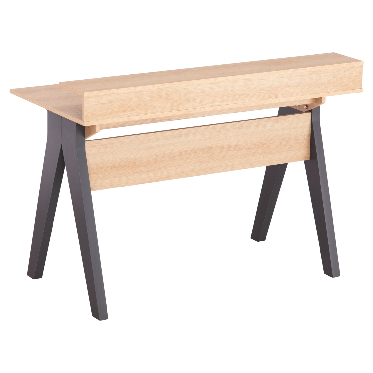 ΓΡΑΦΕΙΟ REXIN HM18290 ΜΕΛΑΜΙΝΗ ΣΕ SONAMA-ΓΚΡΙ 120x19-59x75-85,5ΥΥεκ. 5