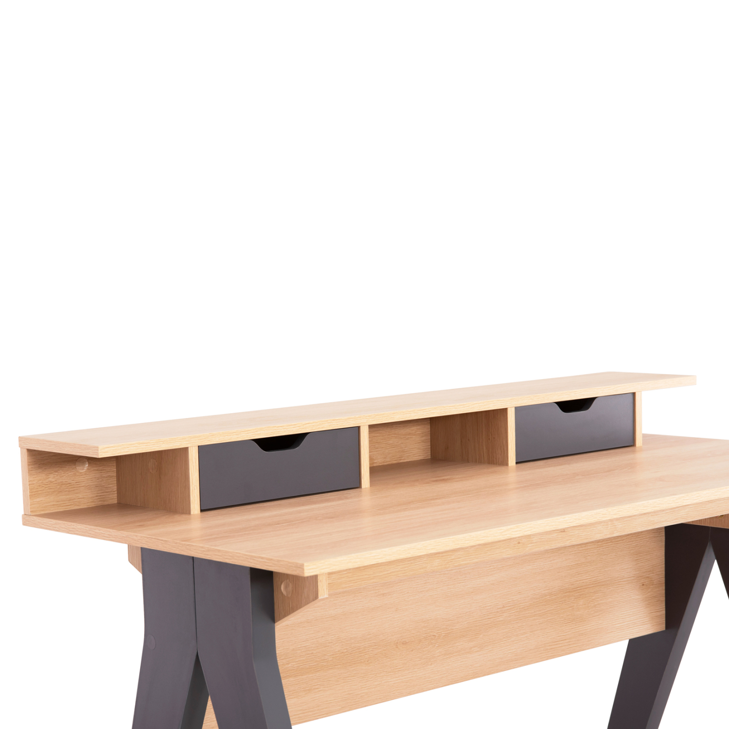 ΓΡΑΦΕΙΟ REXIN HM18290 ΜΕΛΑΜΙΝΗ ΣΕ SONAMA-ΓΚΡΙ 120x19-59x75-85,5ΥΥεκ. 6