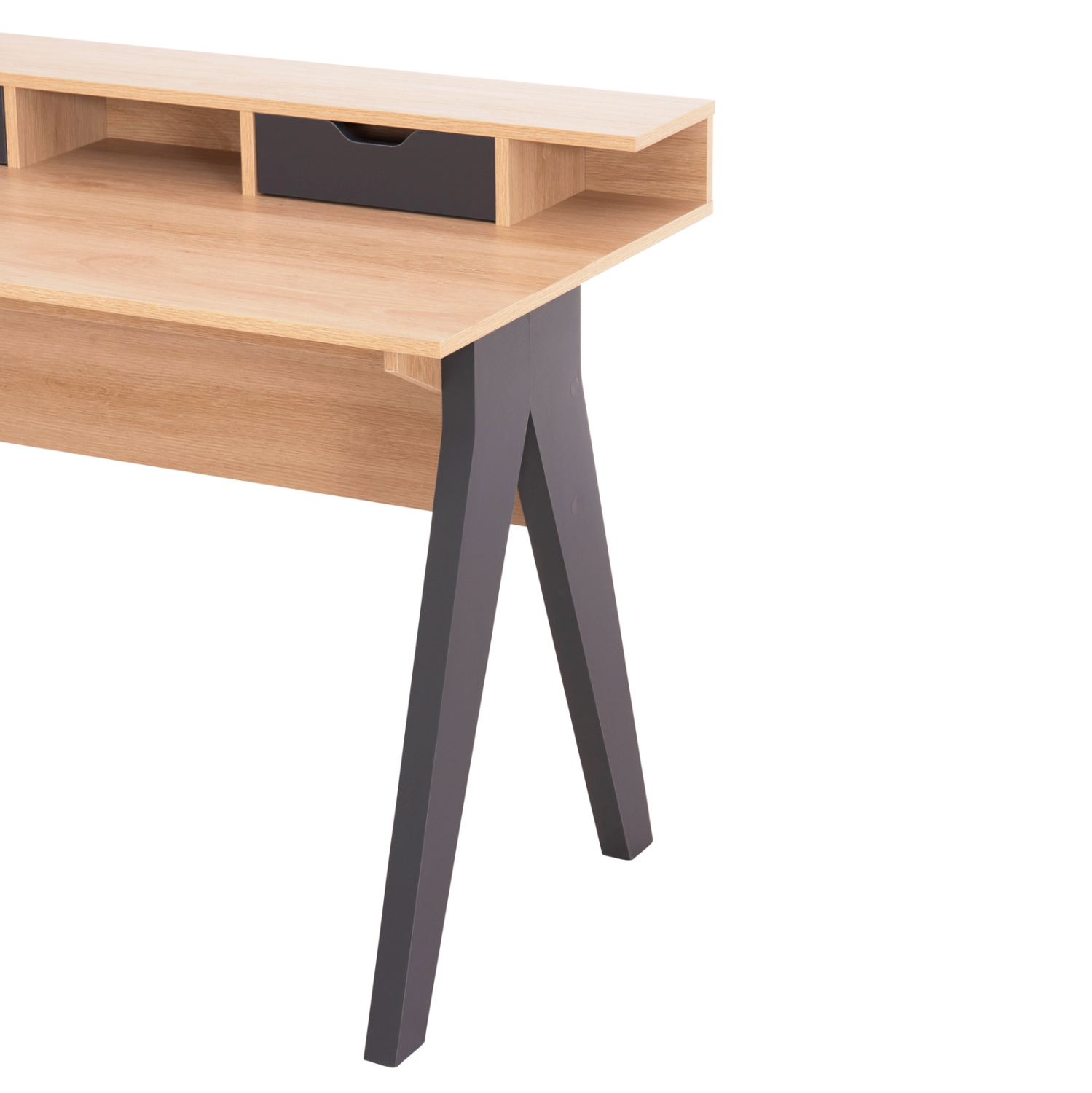 ΓΡΑΦΕΙΟ REXIN HM18290 ΜΕΛΑΜΙΝΗ ΣΕ SONAMA-ΓΚΡΙ 120x19-59x75-85,5ΥΥεκ. 7