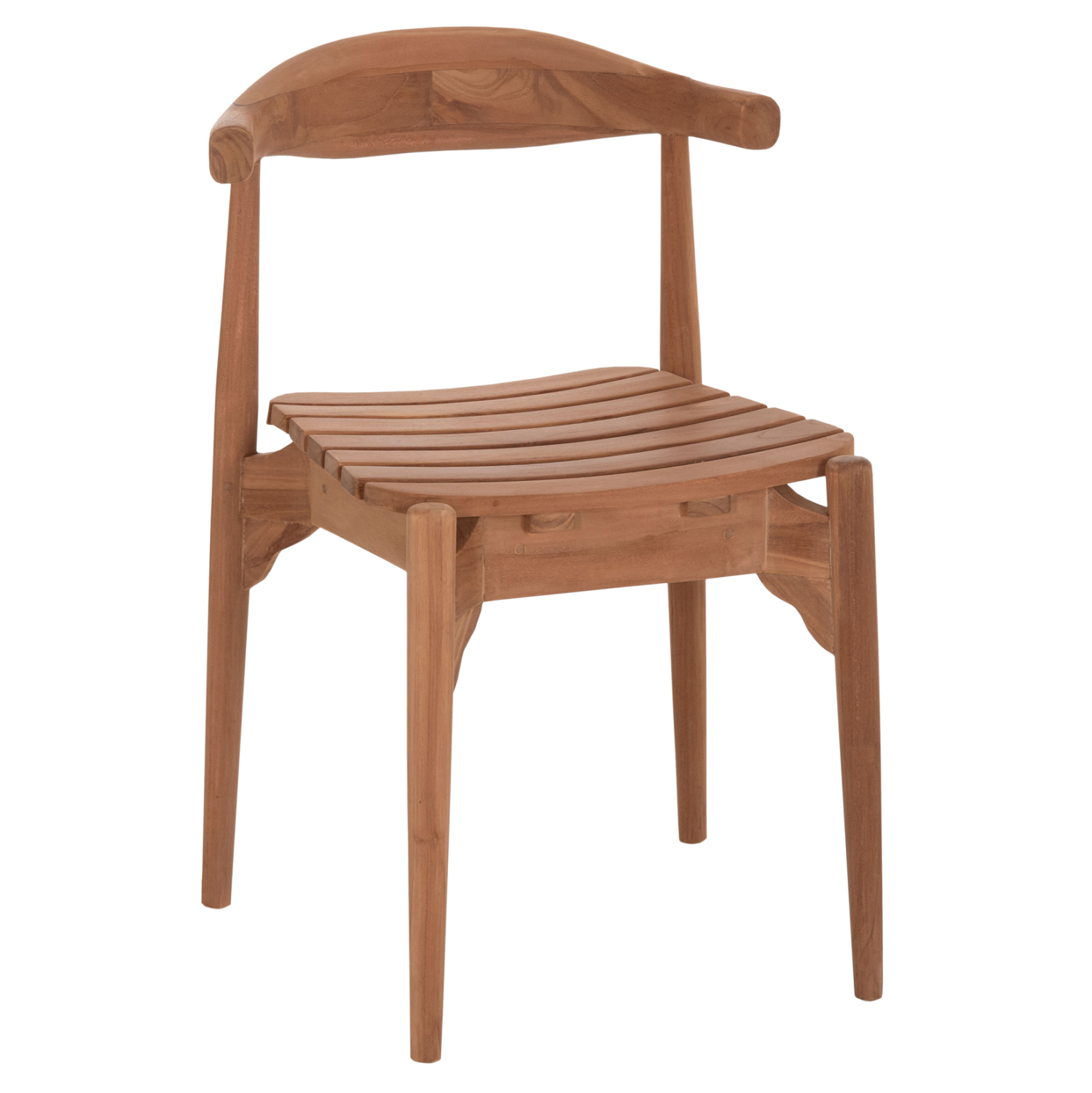 ΚΑΡΕΚΛΑ ΤΡΑΠΕΖΑΡΙΑΣ ΕΞ.ΧΩΡΟΥ DONNY HM6378 ΞΥΛΟ TEAK 52x54x74Υεκ. 1