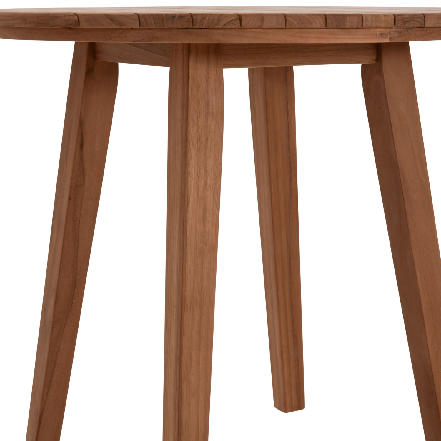 TΡΑΠΕΖΙ ΤΡΑΠΕΖΑΡΙΑΣ ΣΤΡΟΓΓΥΛΟ DANTE HM6379 ΞΥΛΟ TEAK Φ80x75Υεκ. 9