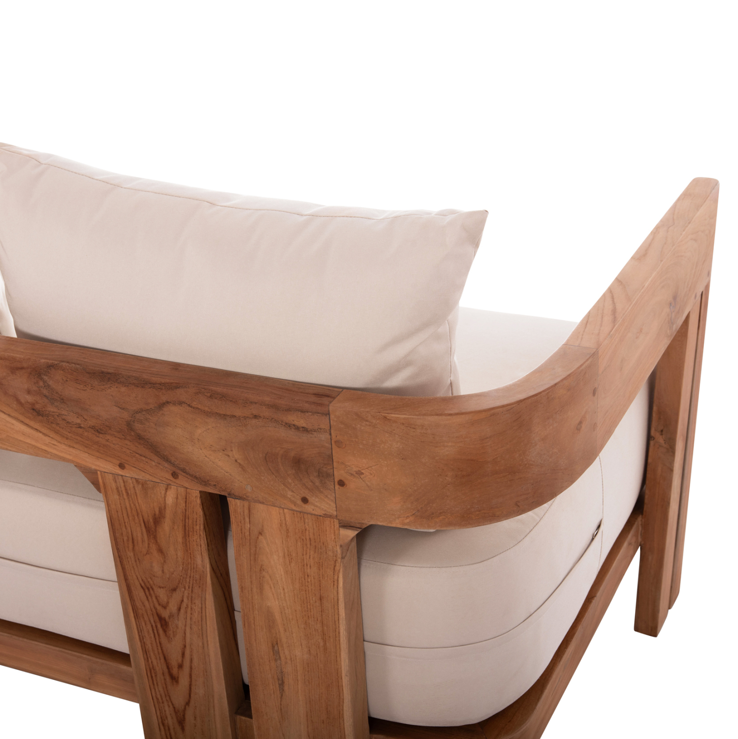 ΚΑΝΑΠΕΣ ΤΡΙΘΕΣΙΟΣ ΣΕΙΡΑ KIOTO HM6382 ΞΥΛΟ TEAK ΦΥΣΙΚΟ-ΜΠΕΖ ΜΑΞΙΛΑΡΙΑ 210x74x72Υεκ. 10