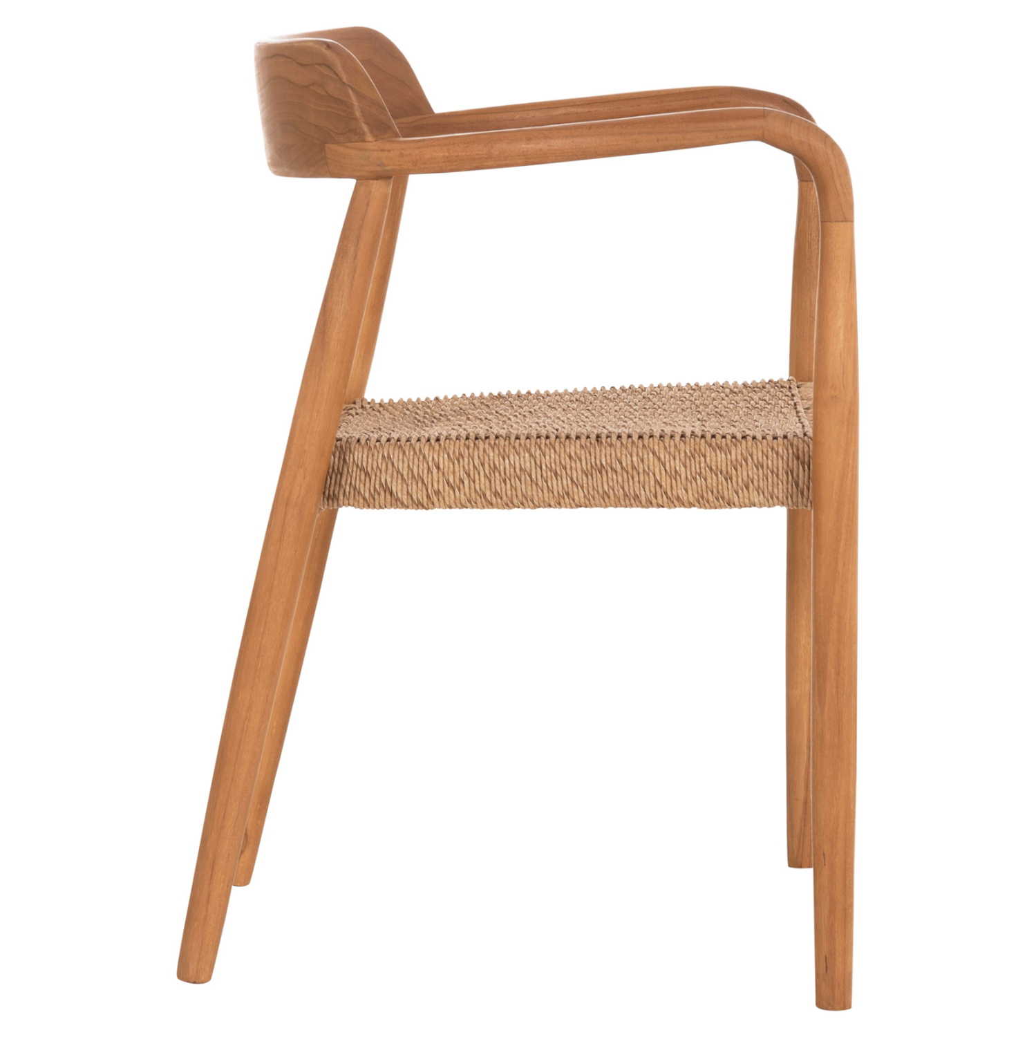 ΠΟΛΥΘΡΟΝΑ ΤΡΑΠΕΖΑΡΙΑΣ ROBBY HM18350 ΞΥΛΟ TEAK &amp; ΣΧΟΙΝΙ VIRO ΦΥΣΙΚΟ 55x50x71Υεκ. 4
