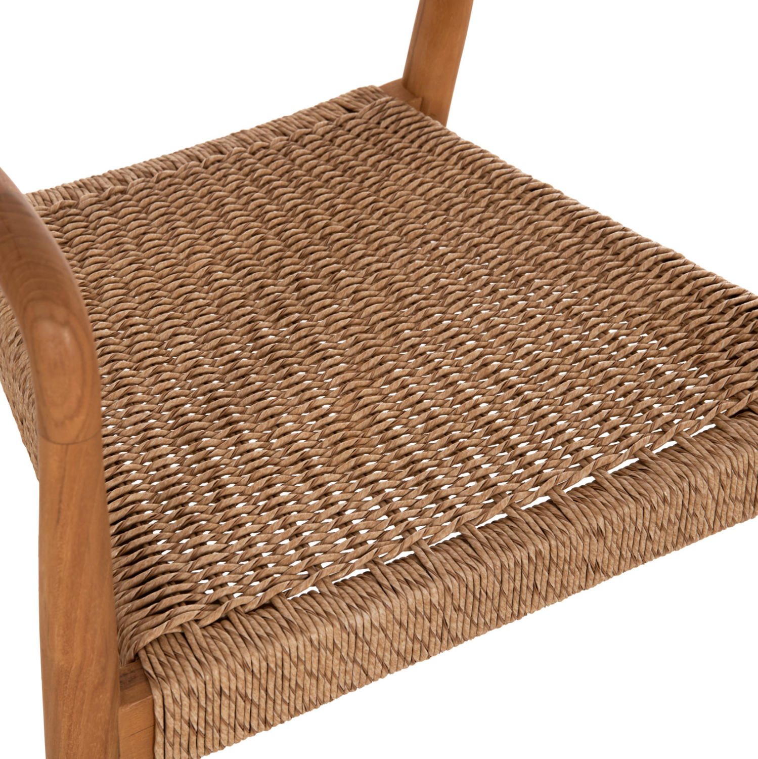 ΠΟΛΥΘΡΟΝΑ ΤΡΑΠΕΖΑΡΙΑΣ ROBBY HM18350 ΞΥΛΟ TEAK &amp; ΣΧΟΙΝΙ VIRO ΦΥΣΙΚΟ 55x50x71Υεκ. 8