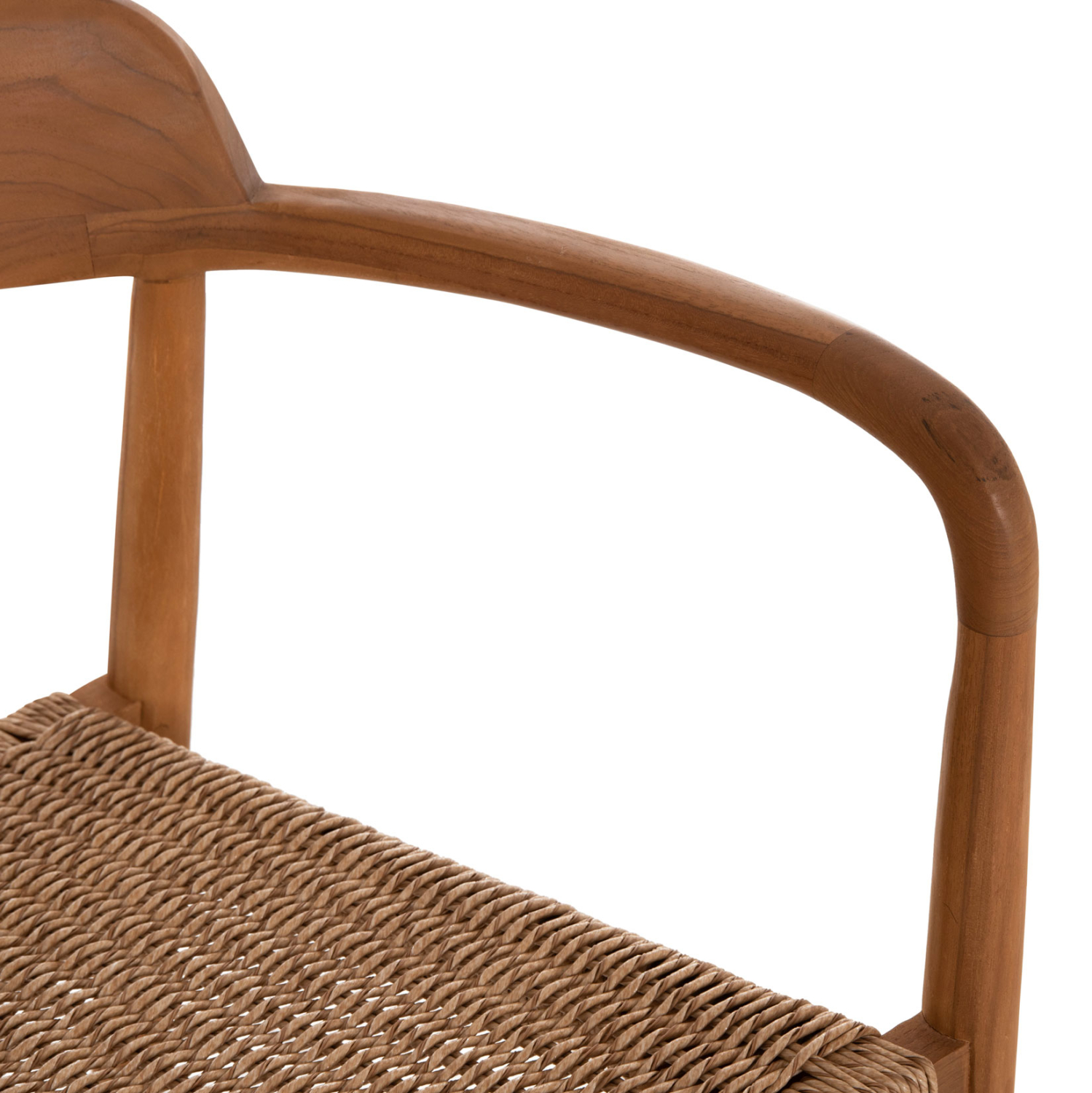 ΠΟΛΥΘΡΟΝΑ ΤΡΑΠΕΖΑΡΙΑΣ ROBBY HM18350 ΞΥΛΟ TEAK &amp; ΣΧΟΙΝΙ VIRO ΦΥΣΙΚΟ 55x50x71Υεκ. 9