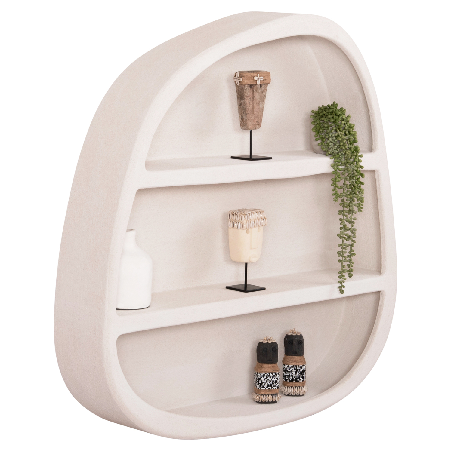 ΡΑΦΙ ΤΟΙΧΟΥ ΣΕΙΡΑ SANTORINI HM18058 MDF ΣΕ ΥΠΟΛΕΥΚΟ ΧΡΩΜΑ 95x18x100Υεκ. 1
