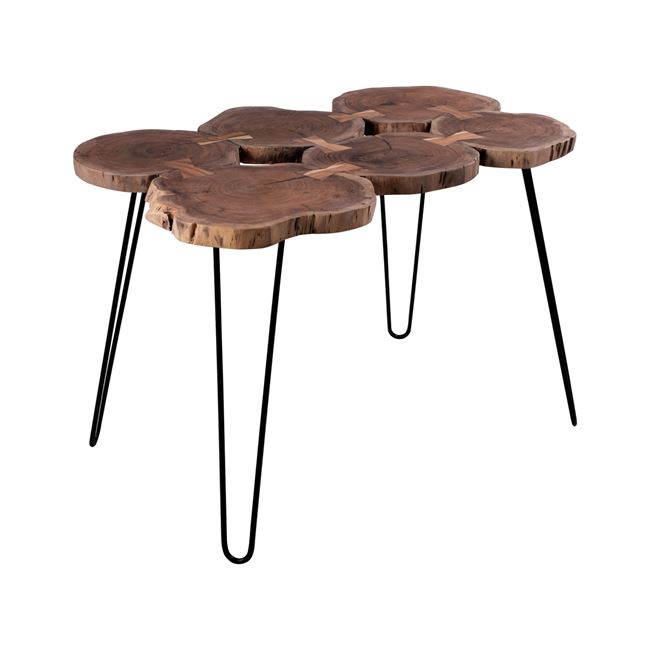 ΤΡΑΠΕΖΙ ΤΡΑΠΕΖΑΡΙΑΣ OSLO HM8207 ME ΜΑΣΙΦ ΚΟΡΜΟ ΑΚΑΚΙΑΣ 120Χ80Χ74 1