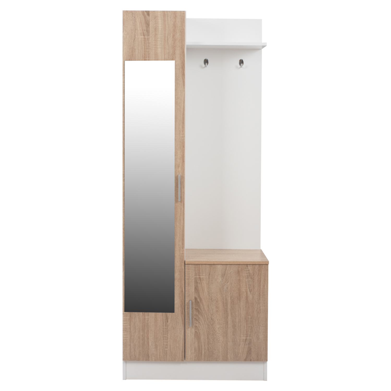 ΕΠΙΠΛΟ ΕΙΣΟΔΟΥ ΜΕ ΚΑΘΡΕΠΤΗ JANICE HM2264 SONAMA ΛΕΥΚΟ 70x37x181 εκ. 4