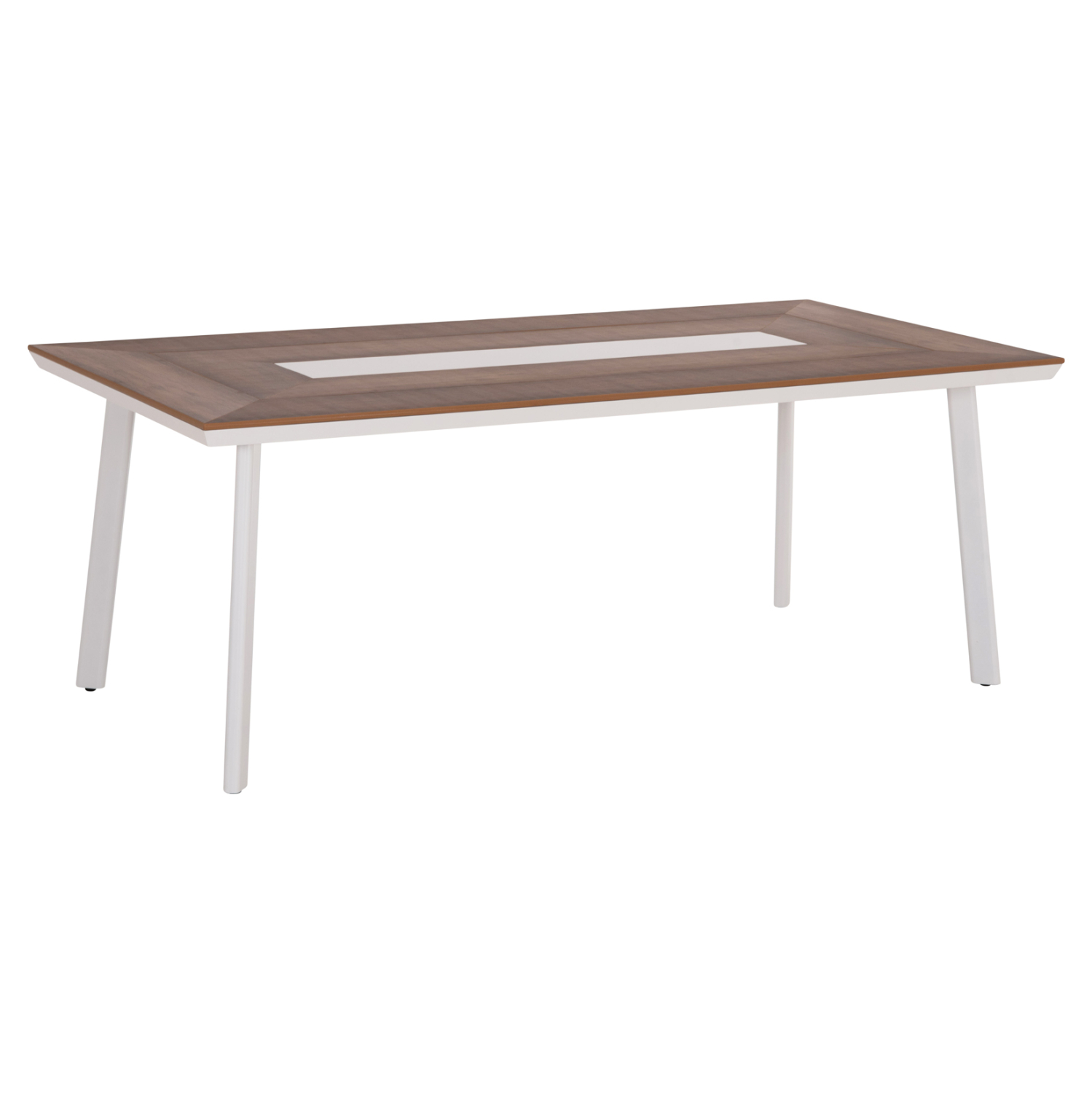 ΤΡΑΠΕΖΙ ΑΛΟΥΜΙΝΙΟΥ TABER HM5131.11 ΛΕΥΚΟ ΜΕ POLYWOOD TOP 200x100x75Υεκ 1