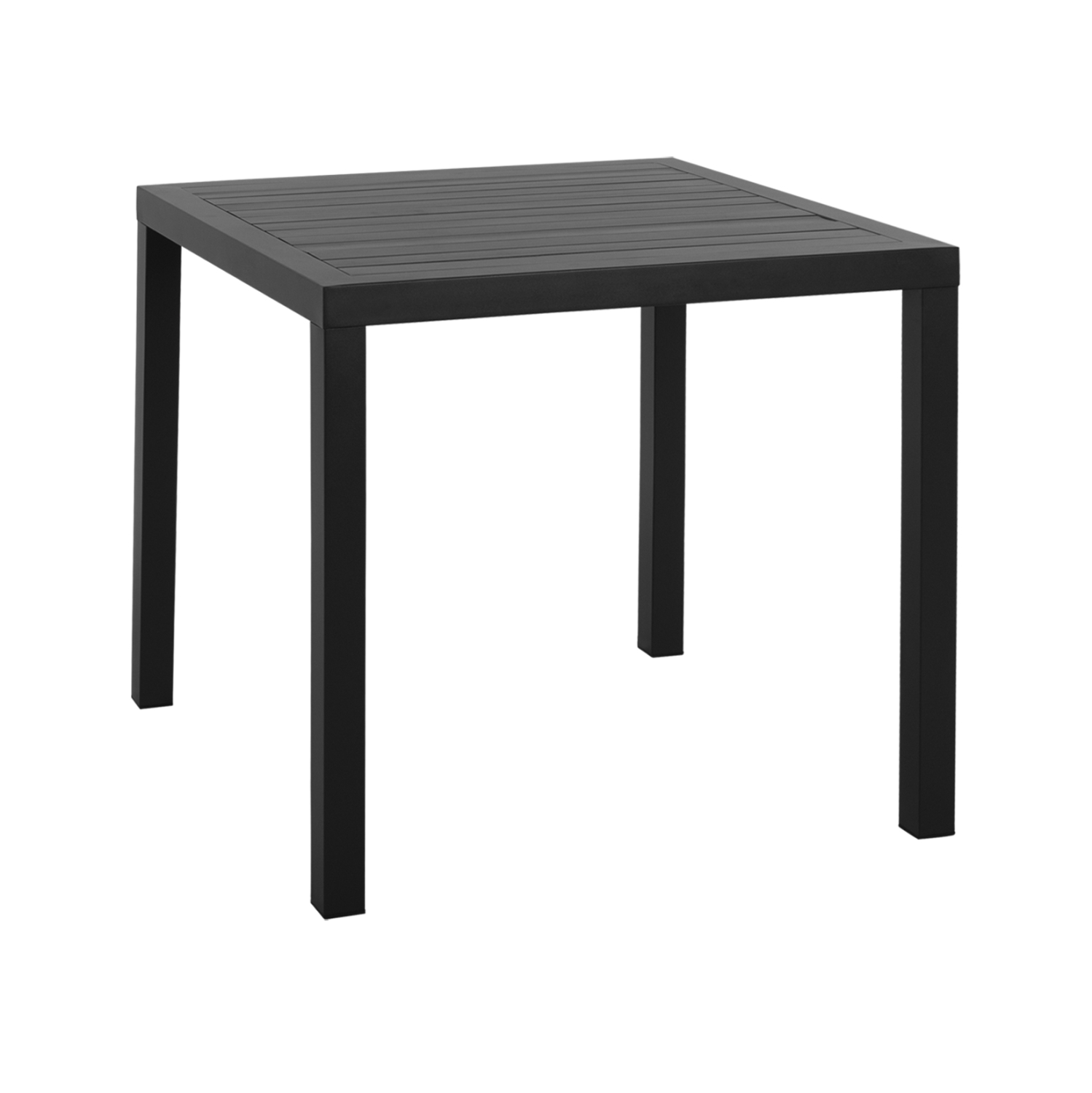 ΤΡΑΠΕΖΙ ΑΛΟΥΜΙΝΙΟΥ SAHIRA ΣΕ ΑΝΘΡΑΚΙ ΑΠΟΧΡΩΣΗ 80Χ80X75,5Υεκ. HM5572.02 1