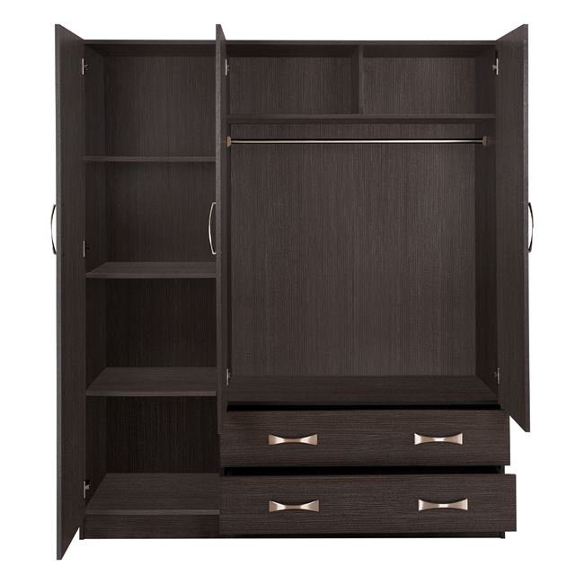 ΝΤΟΥΛΑΠΑ 3ΦΥΛΛΗ CARLY HM384.01 ΜΕ ΔΥΟ ΣΥΡΤΑΡΙΑ ZEBRANO 150X55Χ180Υεκ. 4