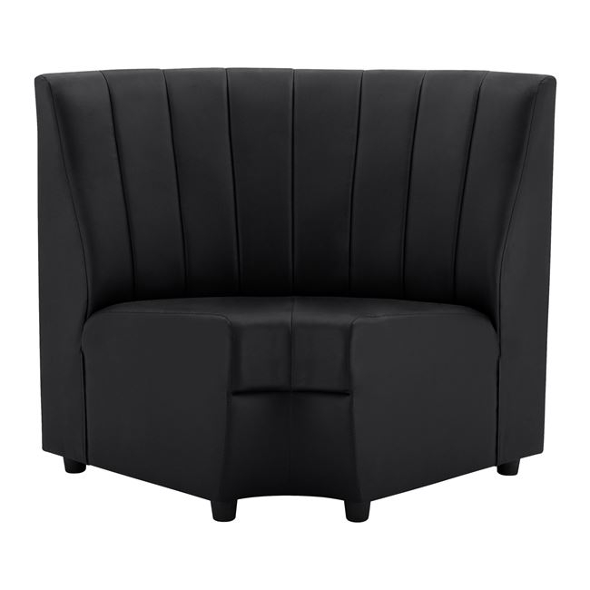 ΚΑΝΑΠΕΣ ΓΩΝΙΑΚΟΣ LANDON HM3163.01 ΑΠΟ ΤΕΧΝΟΔΕΡΜΑ ΜΑΥΡΟ 118x66x93Υ εκ. 1