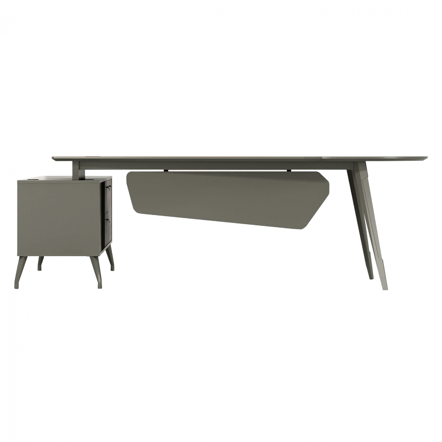 ΓΡΑΦΕΙΟ ΕΠΑΓΓΕΛΜΑΤΙΚΟ LUX SERIES 237X160X75Yεκ. ΔΕΞΙΑ ΓΩΝΙΑ ΣΤΑΧΤΙ ΜΟΚΑ HM2117R 2