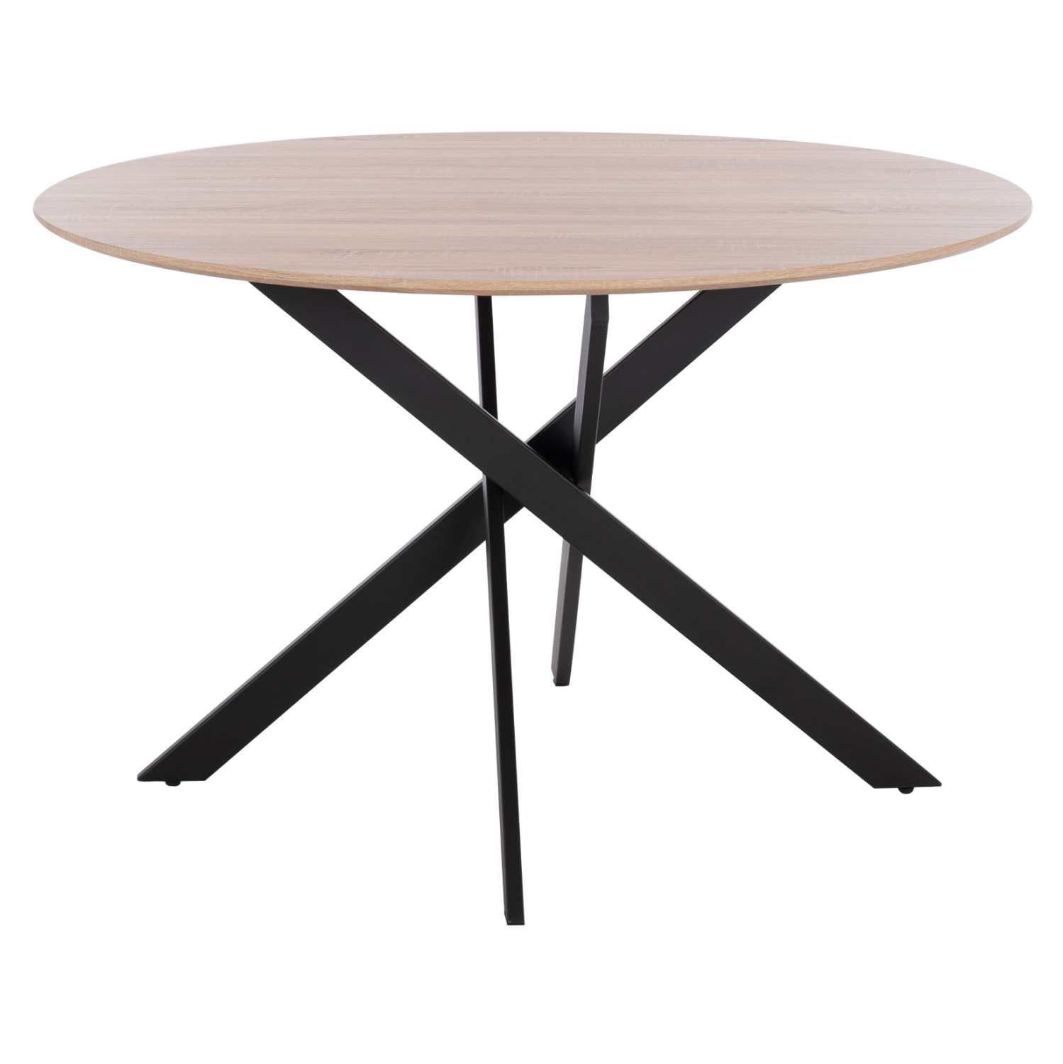 ΤΡΑΠΕΖΙ ROSARIO ΜΕ ΜDF ΕΠΙΦΑΝΕΙΑ SONAMA &amp; ΜΕΤΑΛΛΙΚΑ ΠΟΔΙΑ HM8742.01 Φ120Χ75 εκ. 3