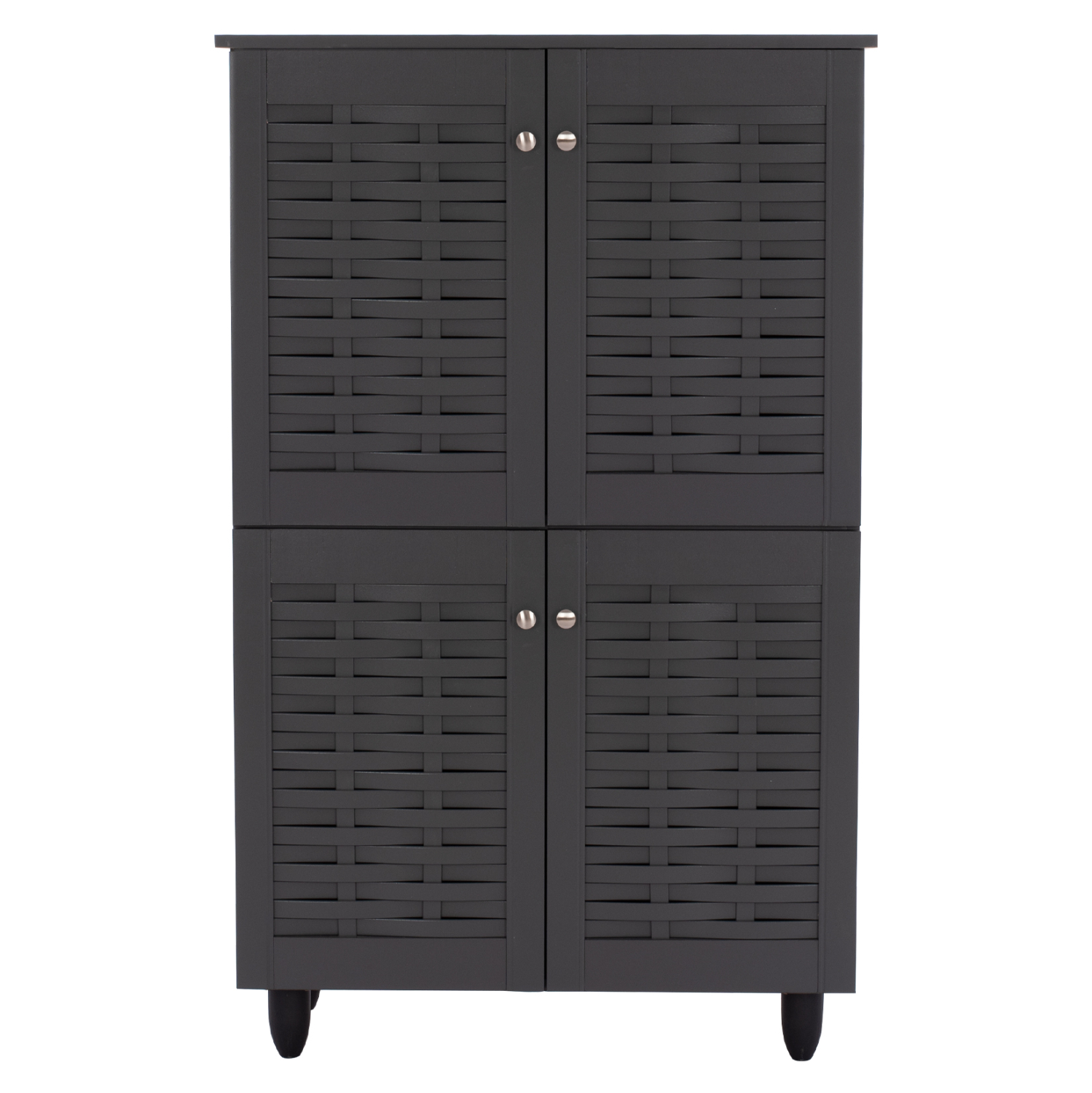 ΠΑΠΟΥΤΣΟΘΗΚΗ-ΝΤΟΥΛΑΠΙ ΞΥΛΙΝΗ KABIRA 4 ΠΟΡΤΕΣ HM2210.10 ΓΚΡΙ 77x34x123Υεκ. 3