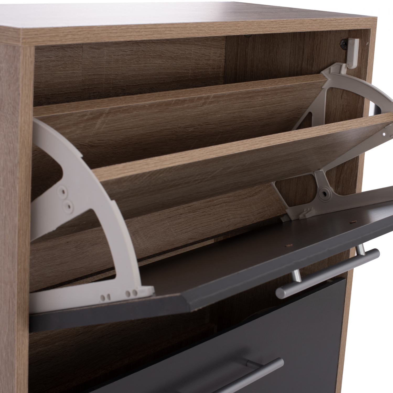 ΠΑΠΟΥΤΣΟΘΗΚΗ ΞΥΛΙΝΗ DAVINA HM2221.04 SONAMA-ΓΚΡΙ 3ΘΕΣΕΩΝ 62Χ24Χ110Υεκ 8