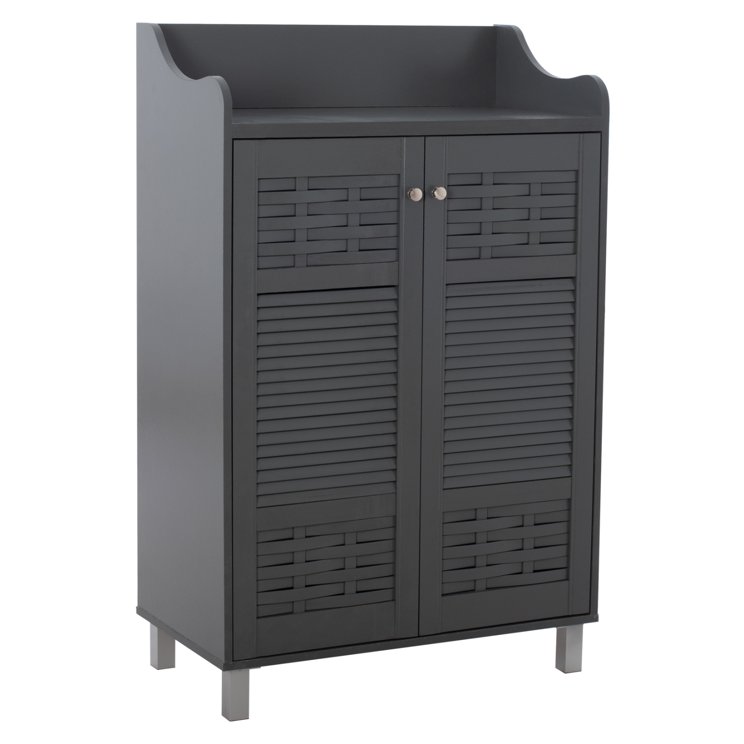 ΠΑΠΟΥΤΣΟΘΗΚΗ-ΝΤΟΥΛΑΠΙ KAILENA HM2230.10 ΜΕΛΑΜΙΝΗ ΓΚΡΙ 77x40x121,5 εκ. 1