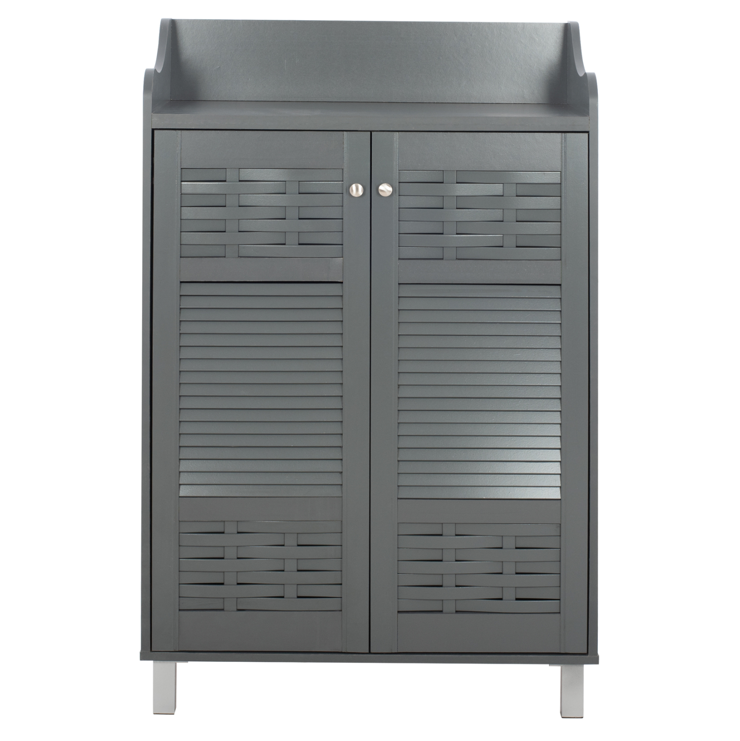 ΠΑΠΟΥΤΣΟΘΗΚΗ-ΝΤΟΥΛΑΠΙ KAILENA HM2230.10 ΜΕΛΑΜΙΝΗ ΓΚΡΙ 77x40x121,5 εκ. 4