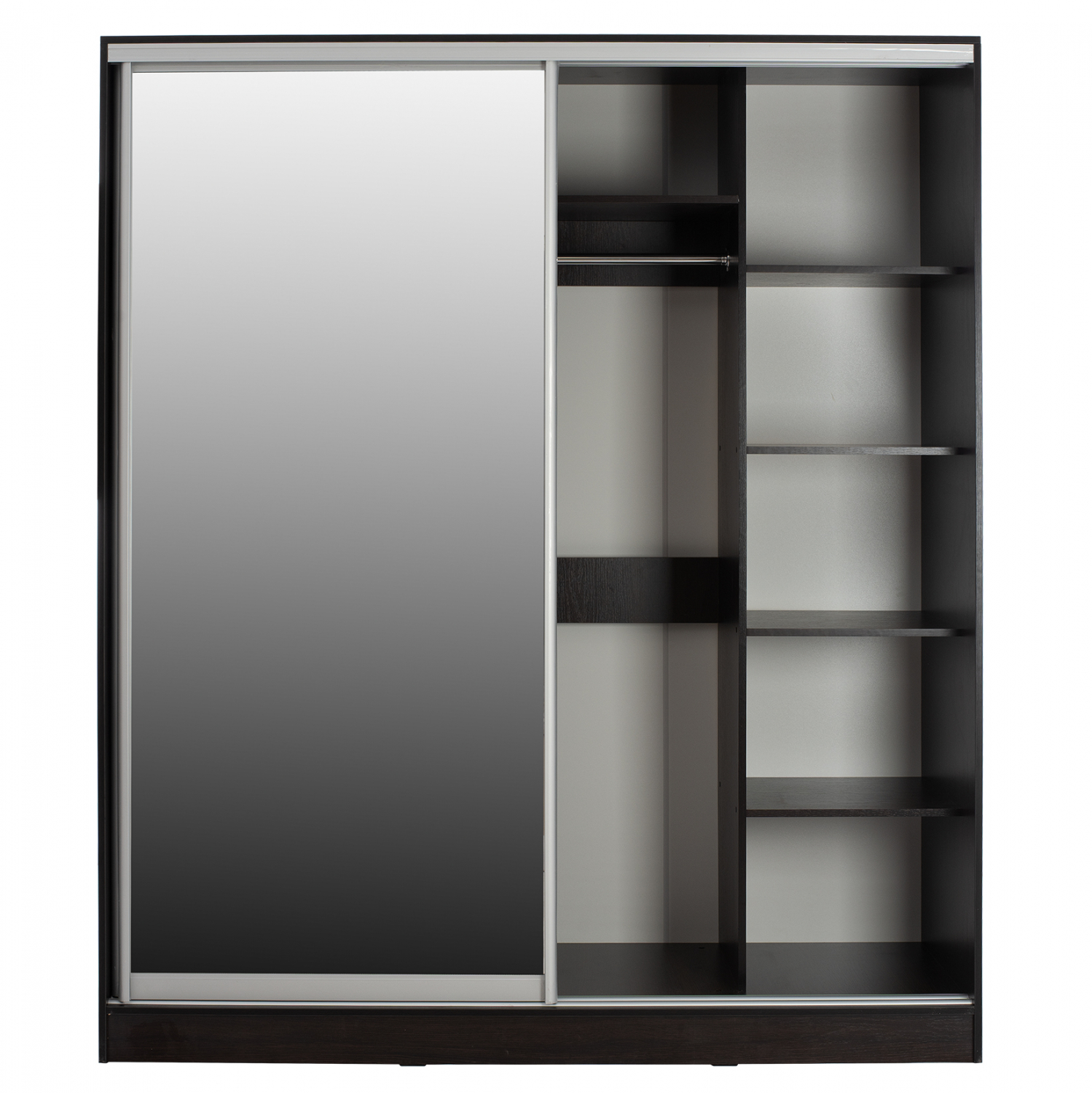 ΝΤΟΥΛΑΠΑ ΣΥΡΟΜΕΝΗ ADLER ΜΕΛΑΜΙΝΗΣ WENGE ΜΕ ΚΑΘΡΕΠΤΗ HM2437.02  180X60X210Υεκ. 5