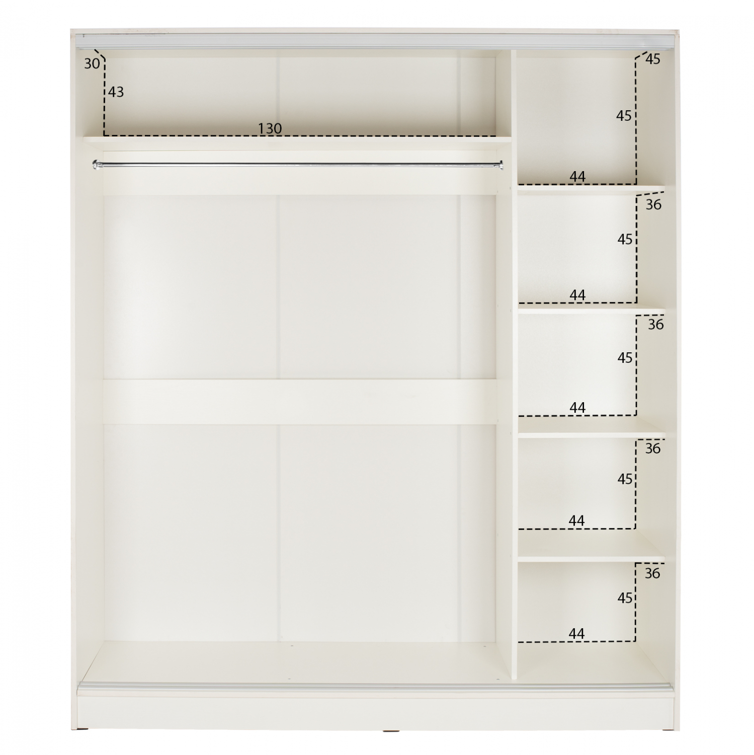 ΝΤΟΥΛΑΠΑ ΣΥΡΟΜΕΝΗ ADLER ΜΕΛΑΜΙΝΗΣ 120x60x220Yεκ. ΔΙΦΥΛΛΗ ΛΕΥΚΗ ΜΕ ΚΑΘΡΕΠΤΗ HM2460.03 4