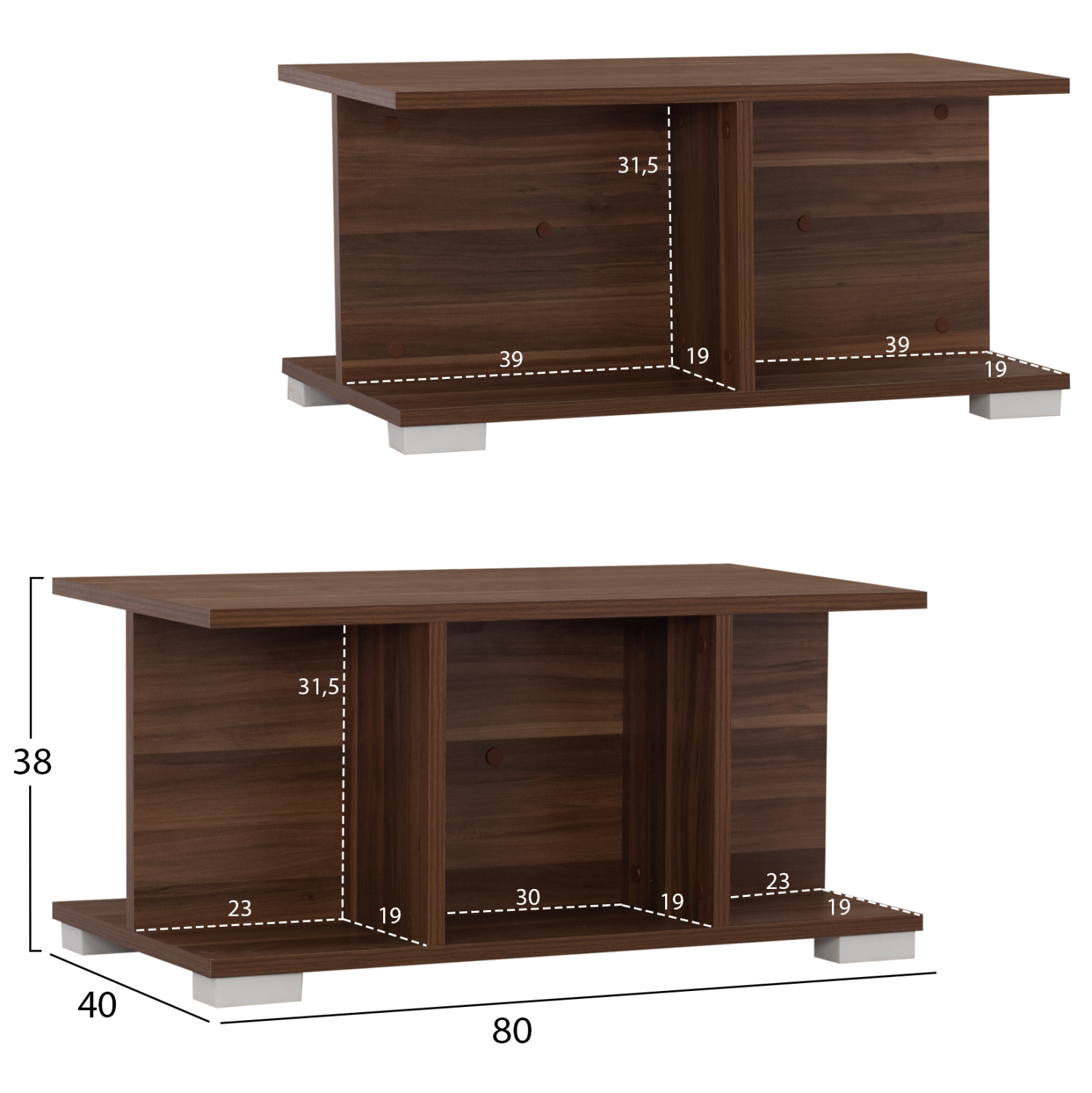 ΤΡΑΠΕΖΙ ΣΑΛΟΝΙΟΥ JEFFERSON ΚΑΡΥΔΙ HM9159 80x40x38 εκ. 2