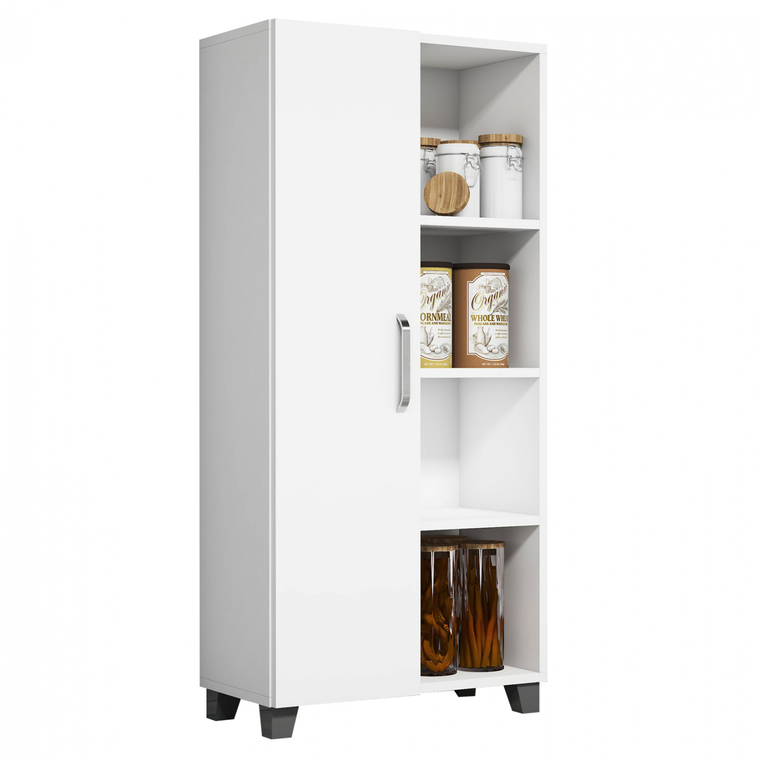 ΝΤΟΥΛΑΠΙ ΡΑΦΙΕΡΑ ΛΕΥΚΟ HM9239.01 60x31,8x129,6 εκ. 1