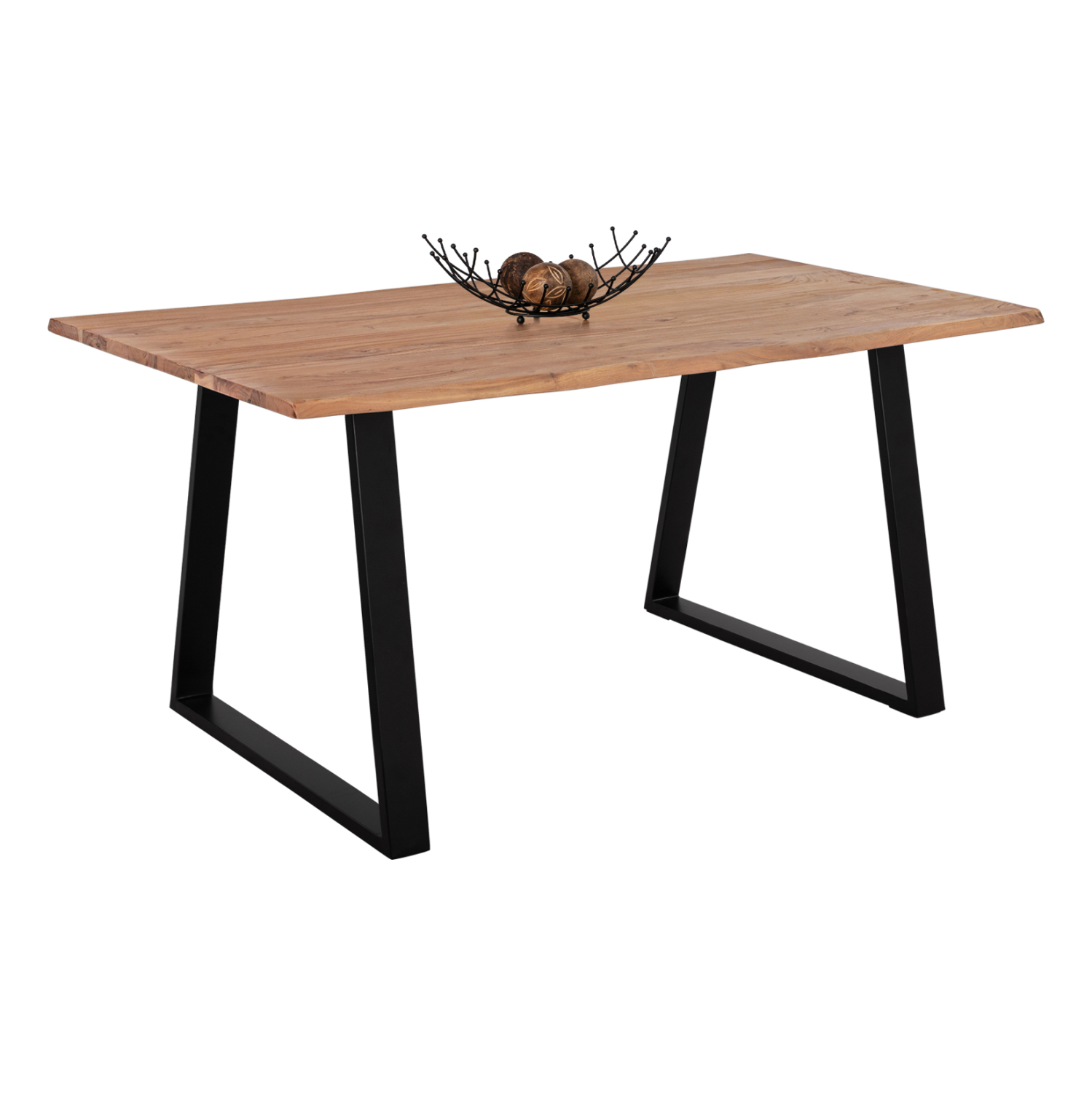 ΤΡΑΠΕΖΙ ΤΡΑΠΕΖΑΡΙΑΣ SOFIA SLIM HM8500.11 ΜΑΣΙΦ ΞΥΛΟ ΑΚΑΚΙΑΣ 160x90x76Υ εκ. 1