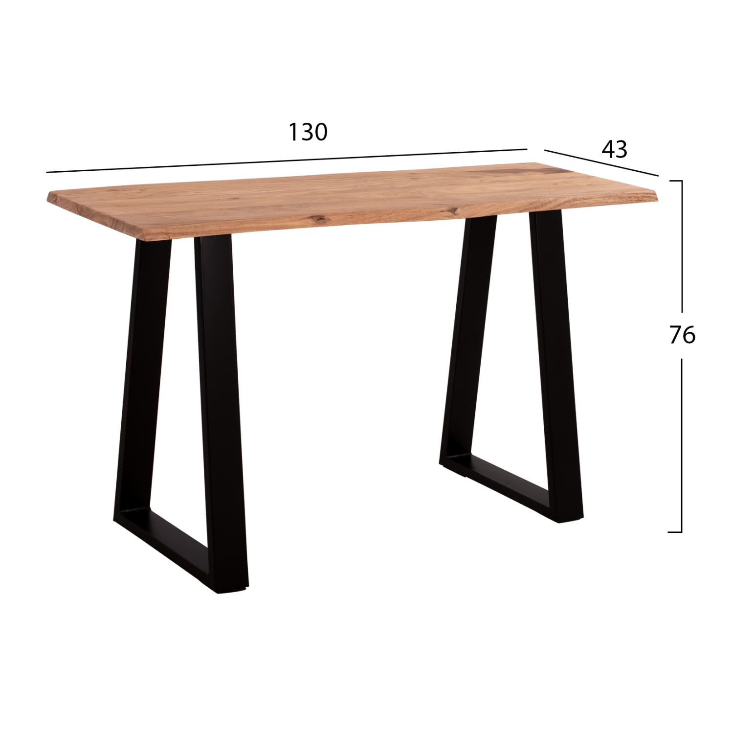 ΚΟΝΣΟΛΑ SOFIA SLIM HM8503.11 ΜΑΣΙΦ ΞΥΛΟ ΑΚΑΚΙΑΣ ΦΥΣΙΚΟ 130X45X76Υεκ. 2