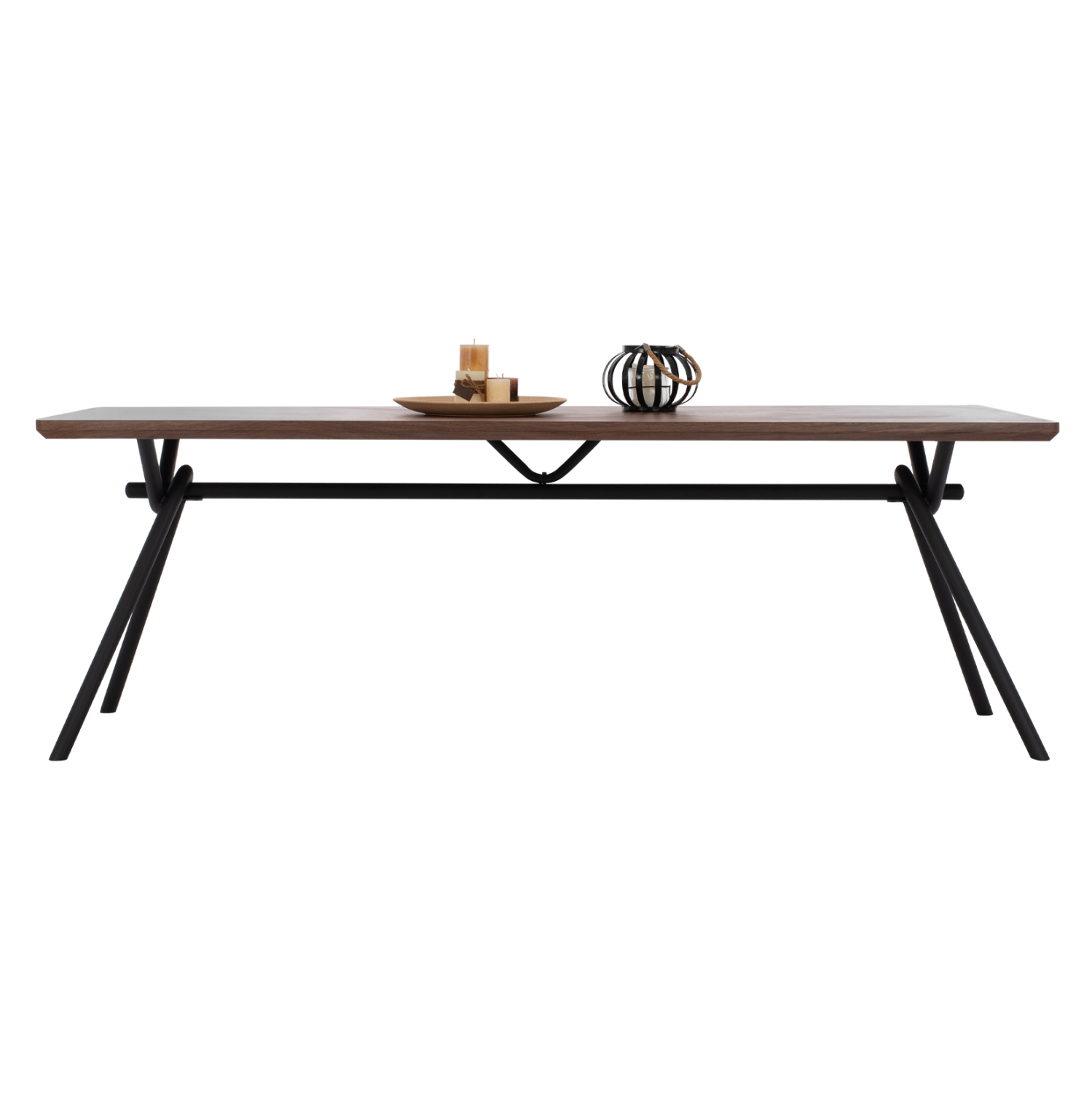 ΤΡΑΠΕΖΙ ΤΡΑΠΕΖΑΡΙΑΣ MANDY HM9303.02 ΚΑΠΛΑΜΑΣ ΚΑΡΥΔΙΑΣ ΡΟΥΣΤΙΚ ΣΤΥΛ 220x90x75Υ εκ. 3