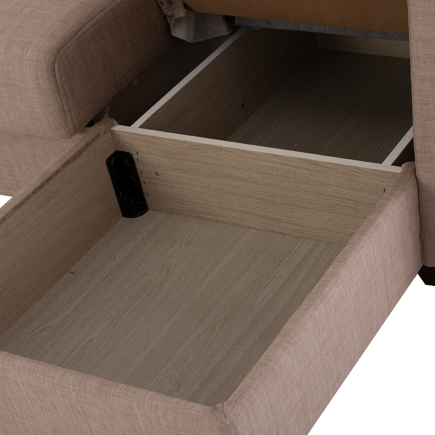 ΚΑΝΑΠΕΣ ΚΡΕΒΑΤΙ GHUFRAN ΓΩΝΙΑ ΑΝΑΣΤΡΕΨΙΜΗ ΜΠΕΖ HM3244.04 ΜΕ ΑΠΟΘΗΚΕΤΙΚΟ ΧΩΡΟ 200x133x77Yεκ. 8