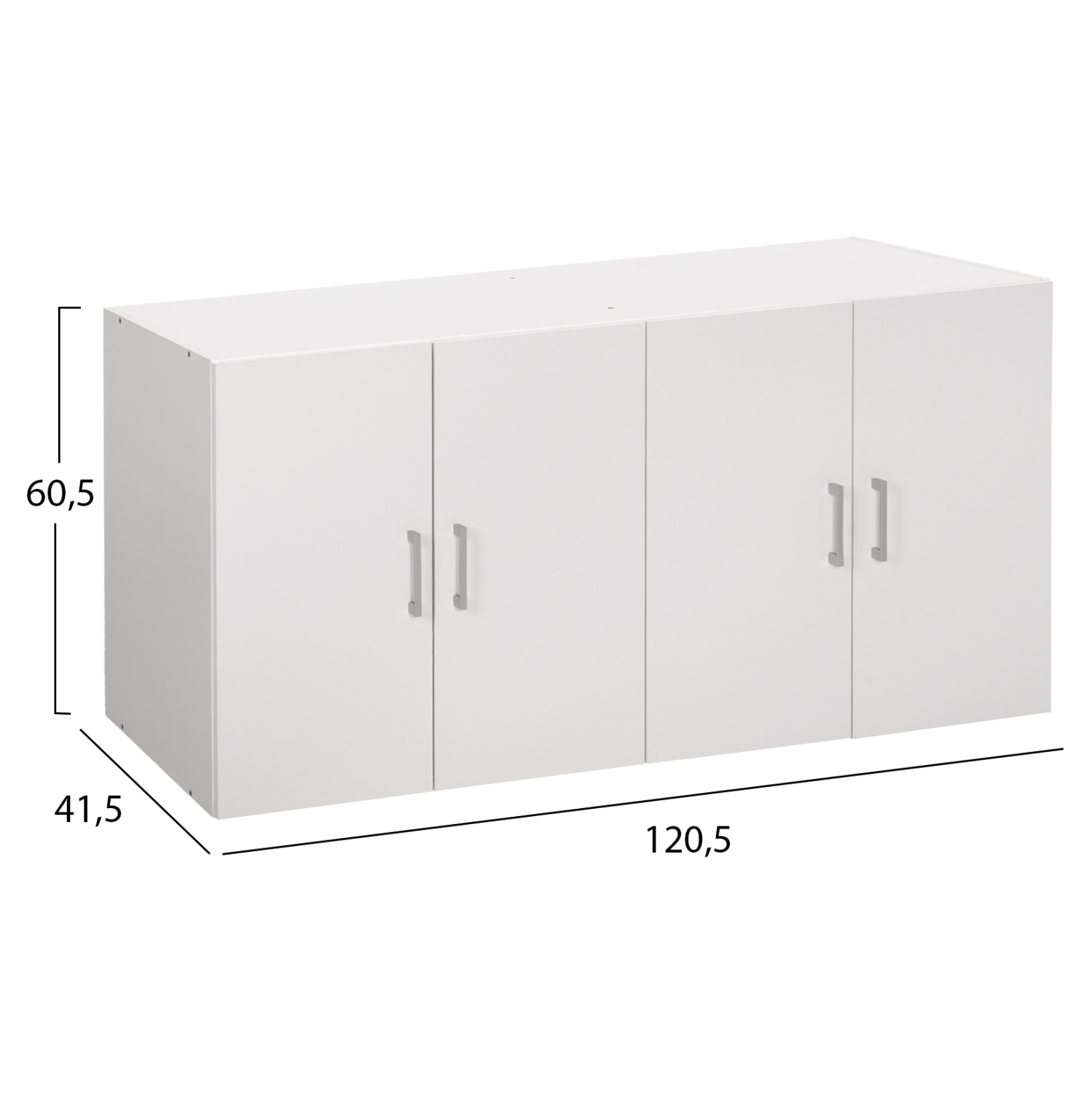 ΠΑΤΑΡΙ 4ΦΥΛΛΗΣ ΝΤΟΥΛΑΠΑΣ FERNANDA HM352.05 ΣΕ ΧΡΩΜΑ ΛΕΥΚΟ 120,5x41,5x60,5Υ εκ. 2