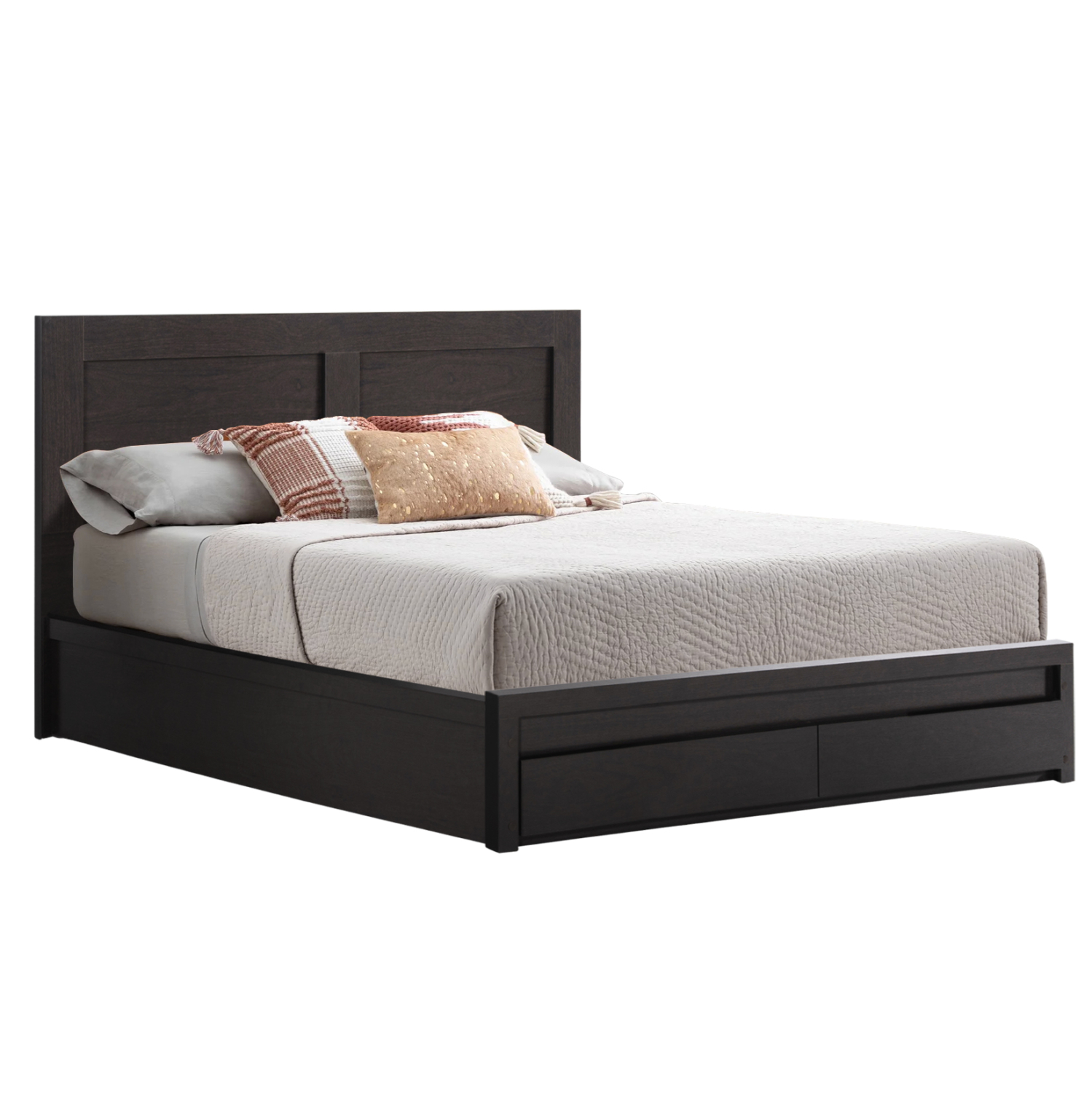 ΚΡΕΒΑΤΙ ΜΕΛΑΜΙΝΗΣ CAPRI HM599.11 ΜΕ 2ΣΥΡΤΑΡΙΑ-WENGE- ΓΙΑ ΣΤΡΩΜΑ 140x200εκ. 1