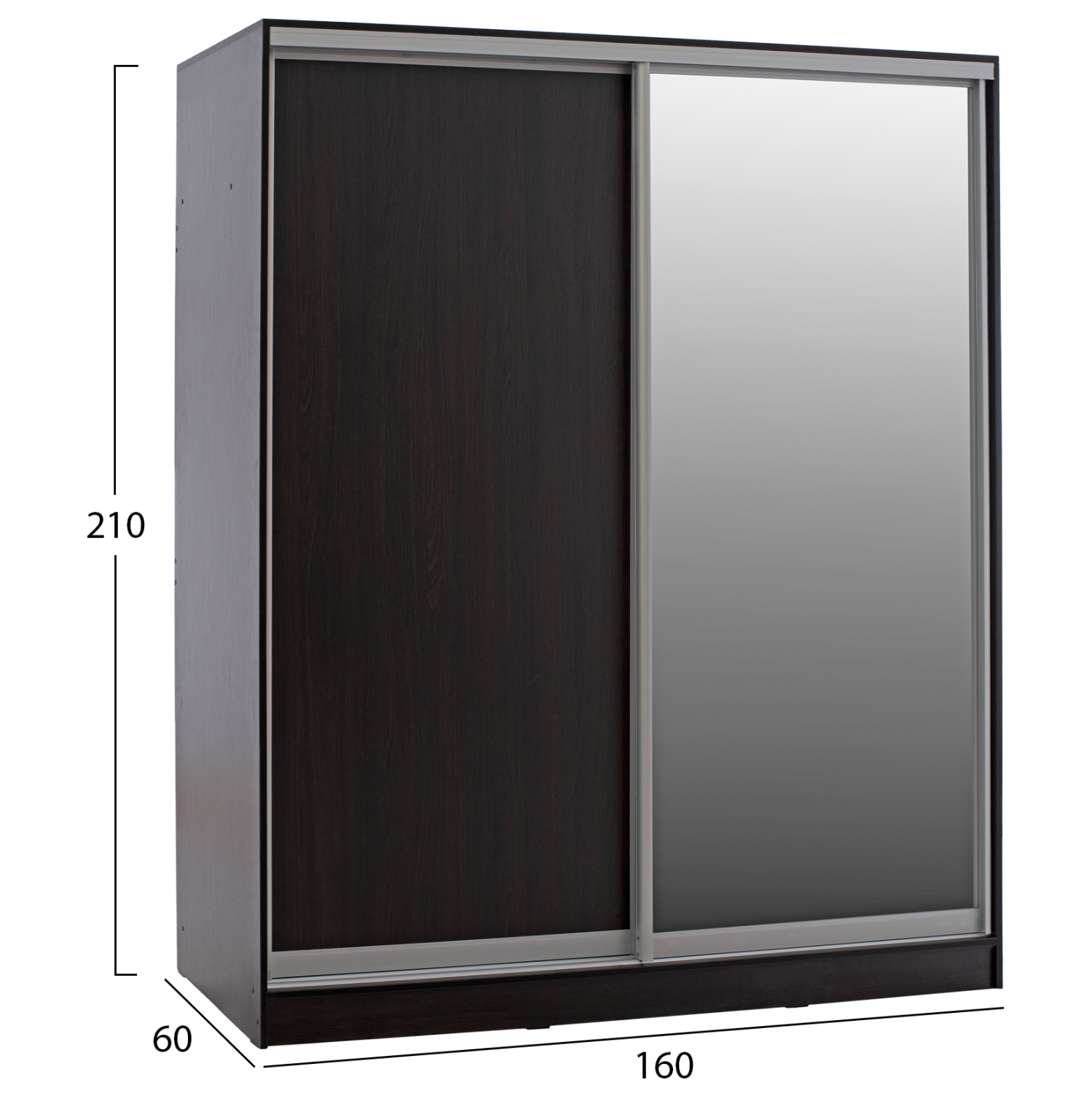 ΝΤΟΥΛΑΠΑ ΔΙΦΥΛΛΗ ADLER ΣΥΡΟΜΕΝΗ ΜΕ ΚΑΘΡΕΠΤΗ ΒΕΓΓΕ HM2434.02 160x60x210 εκ. 2